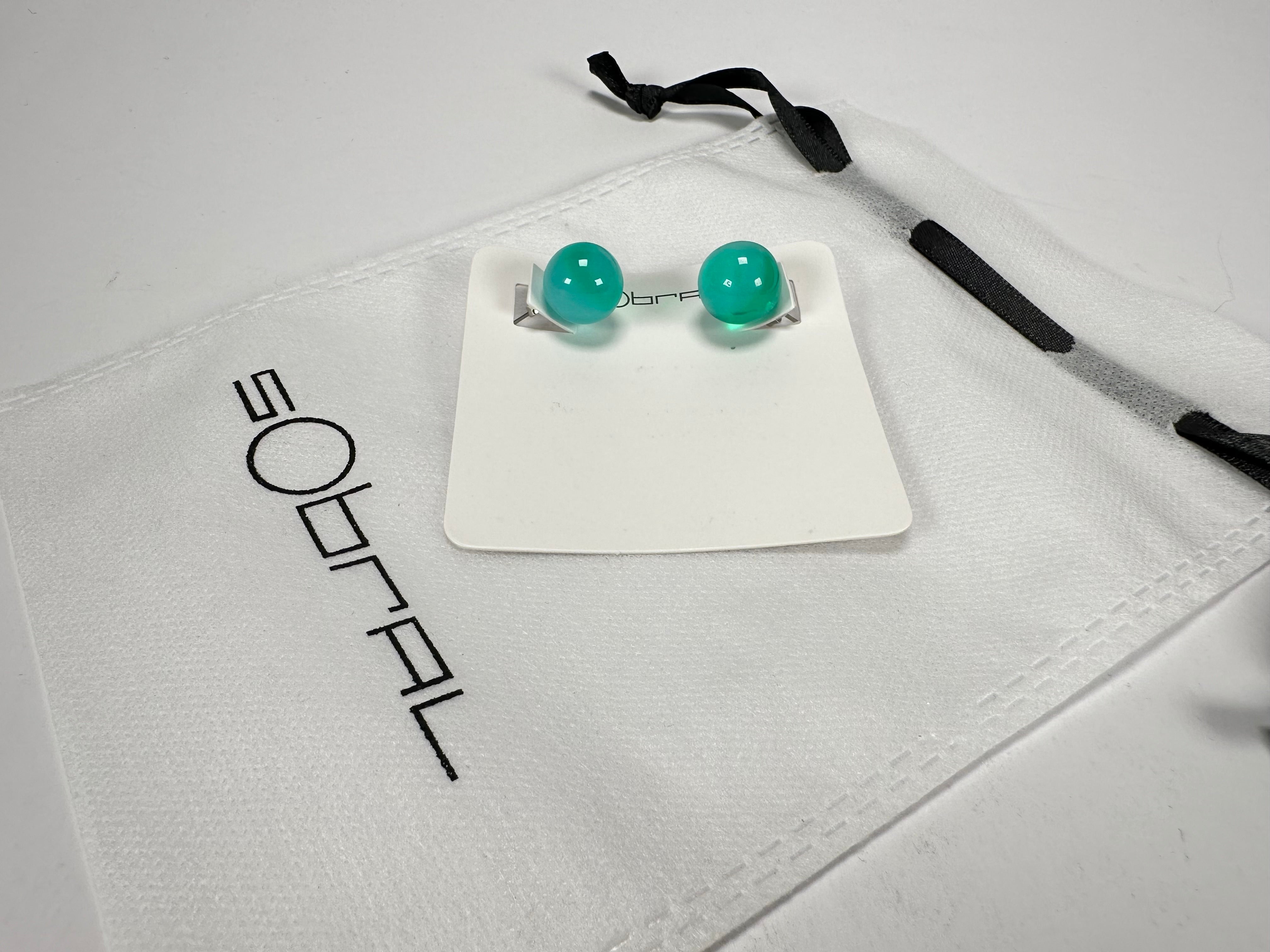 Sobral - Planets "Orbitalis" Neptune Resin Earrings ( 005456 )