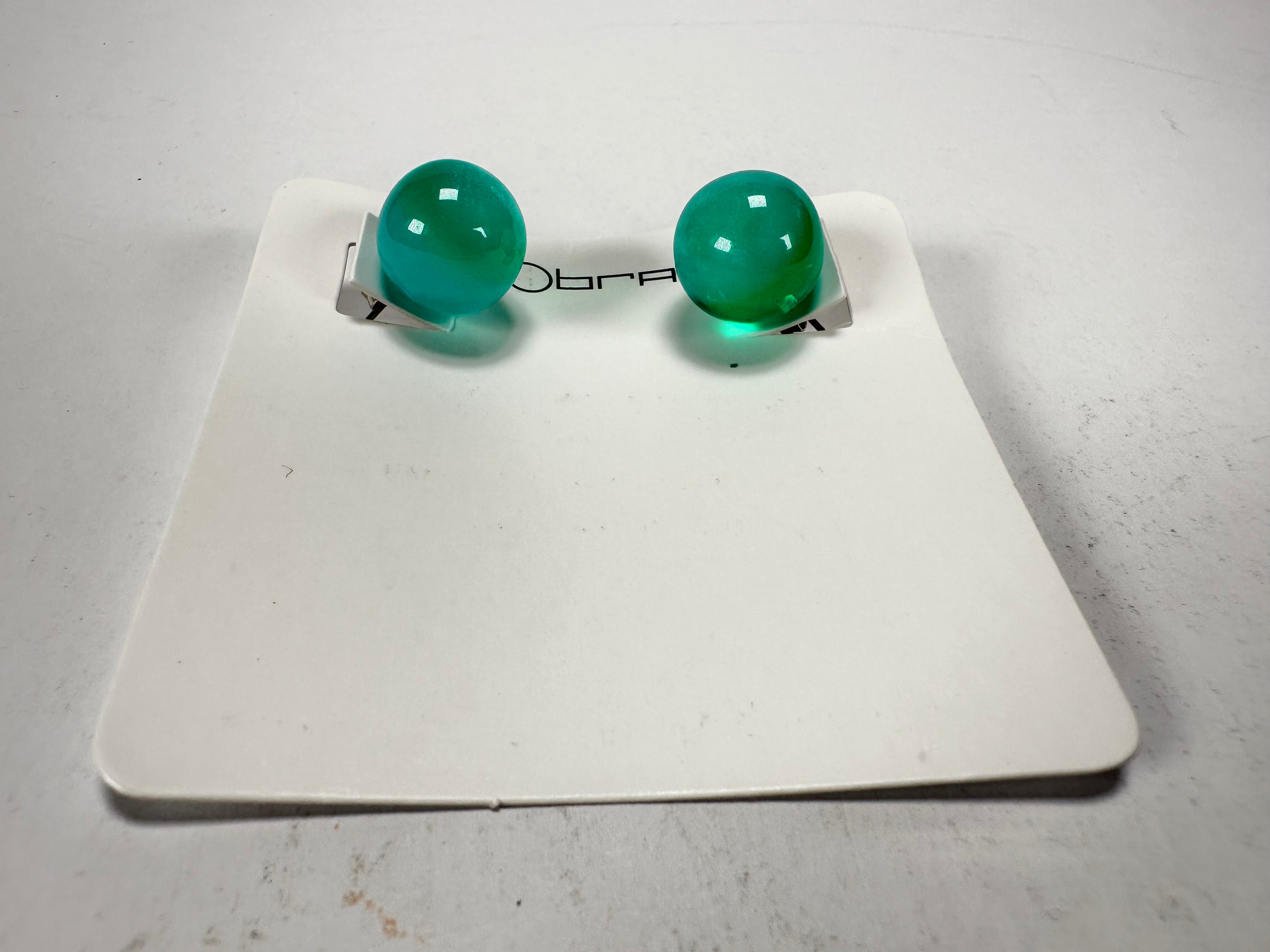Sobral - Planets "Orbitalis" Neptune Resin Earrings ( 005456 )