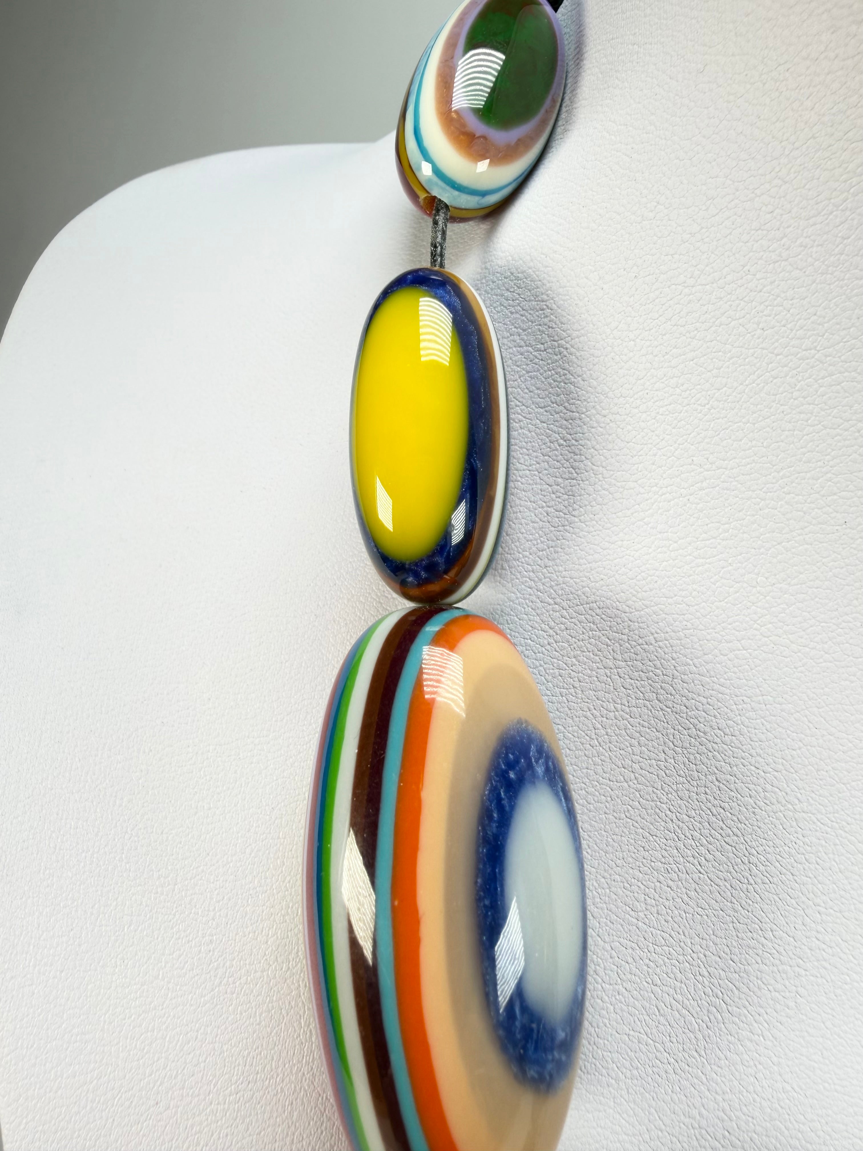 Sobral - Pop Art "Andy" Resin Necklace ( 005465 )