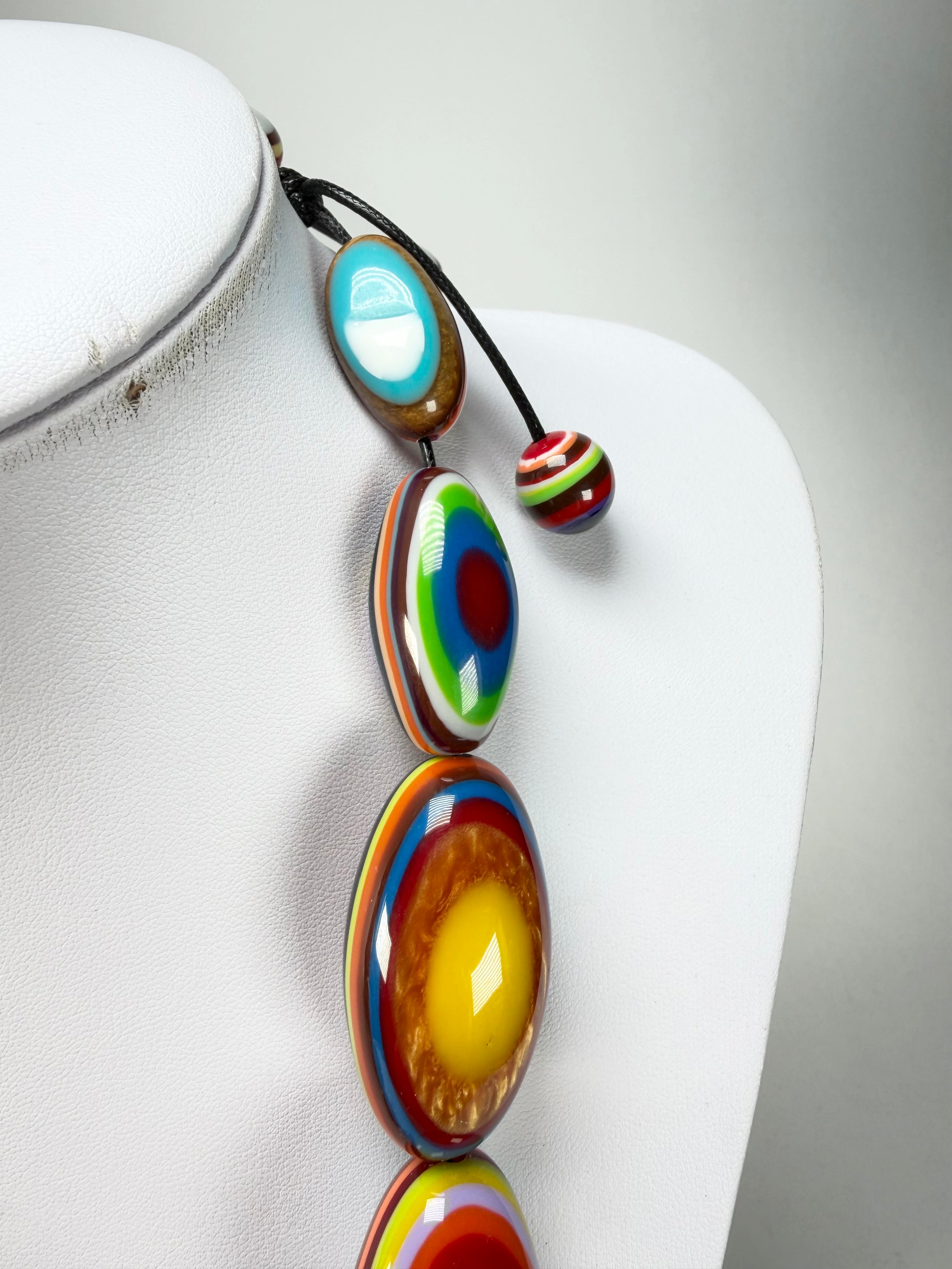 Sobral - Pop Art "Andy" Resin Necklace ( 005465 )