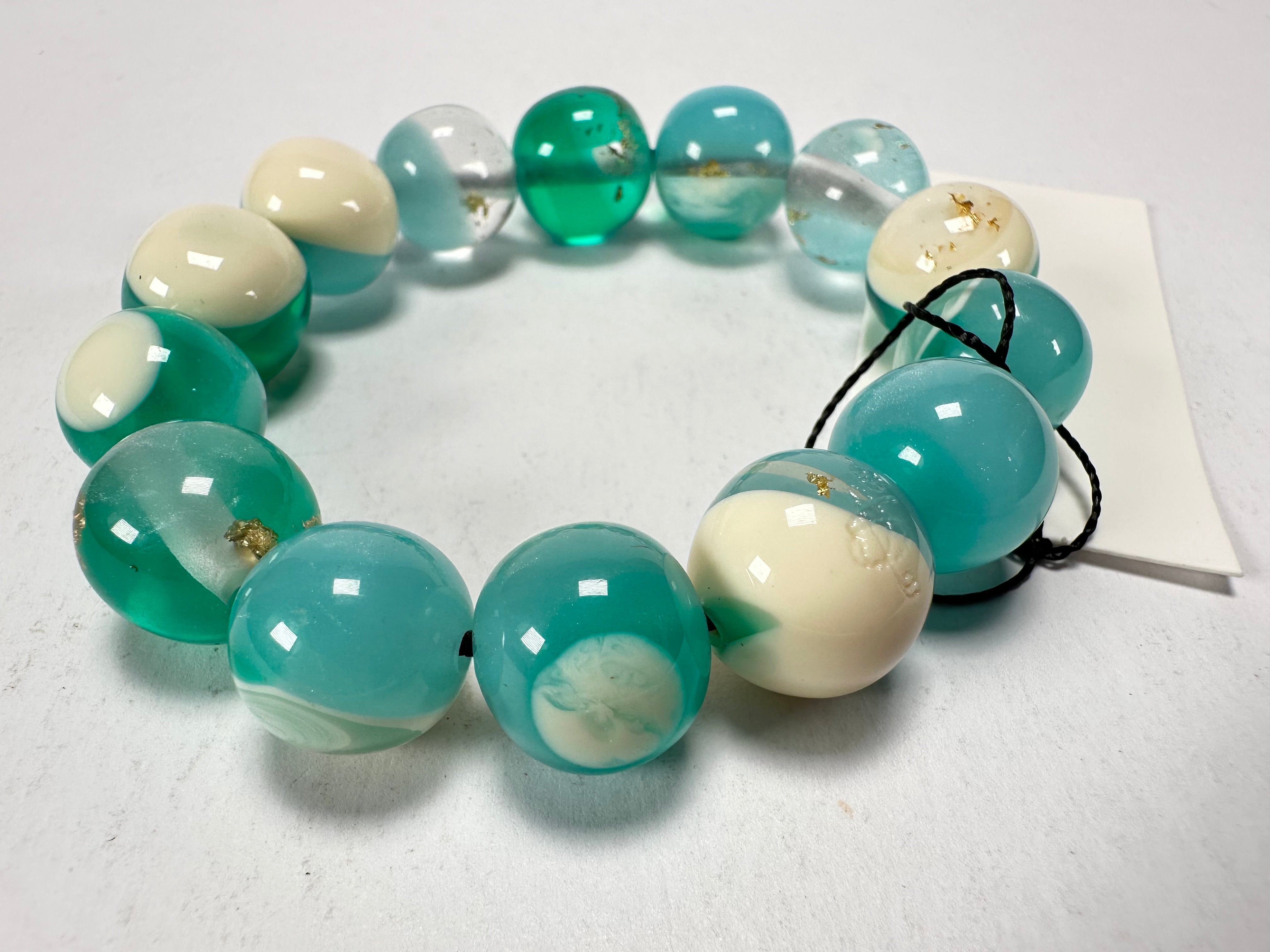 Sobral - Planets "Orbitalis" Neptune Elasticated Resin Bracelet ( 005454 )