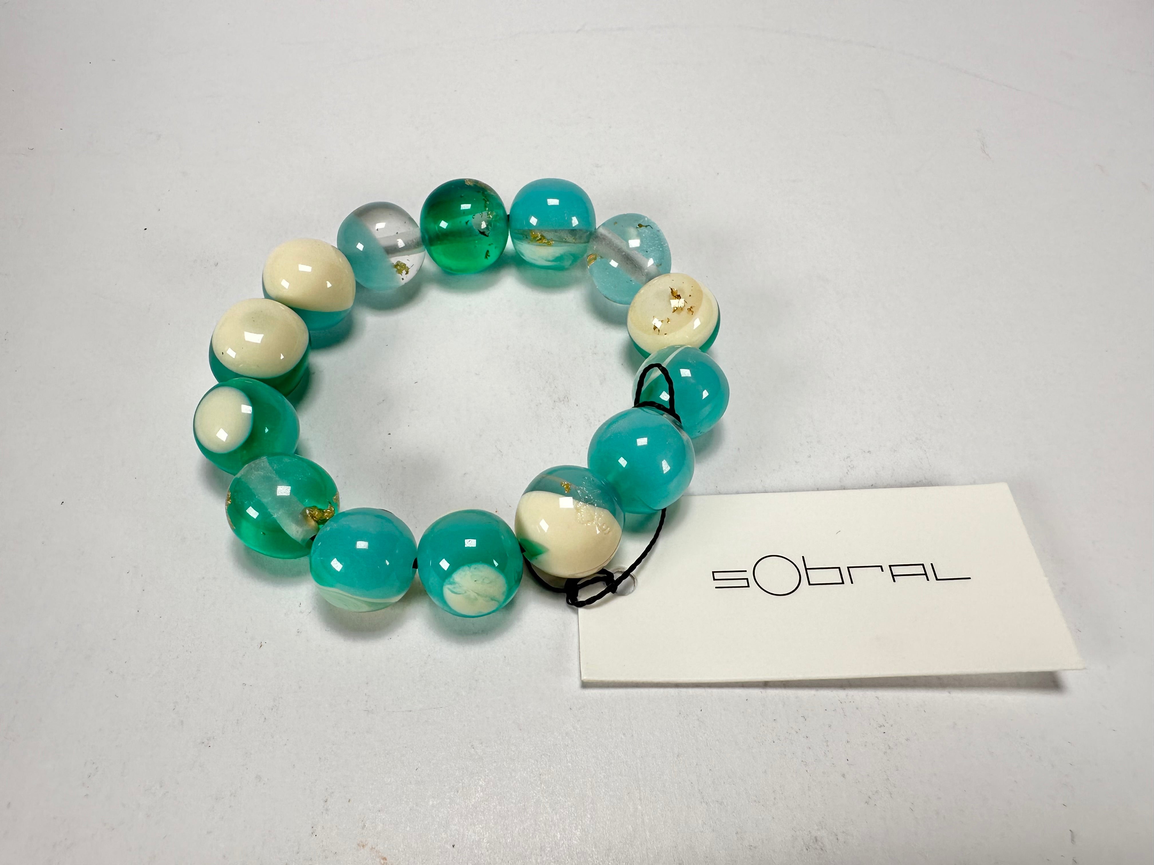 Sobral - Planets "Orbitalis" Neptune Elasticated Resin Bracelet ( 005454 )