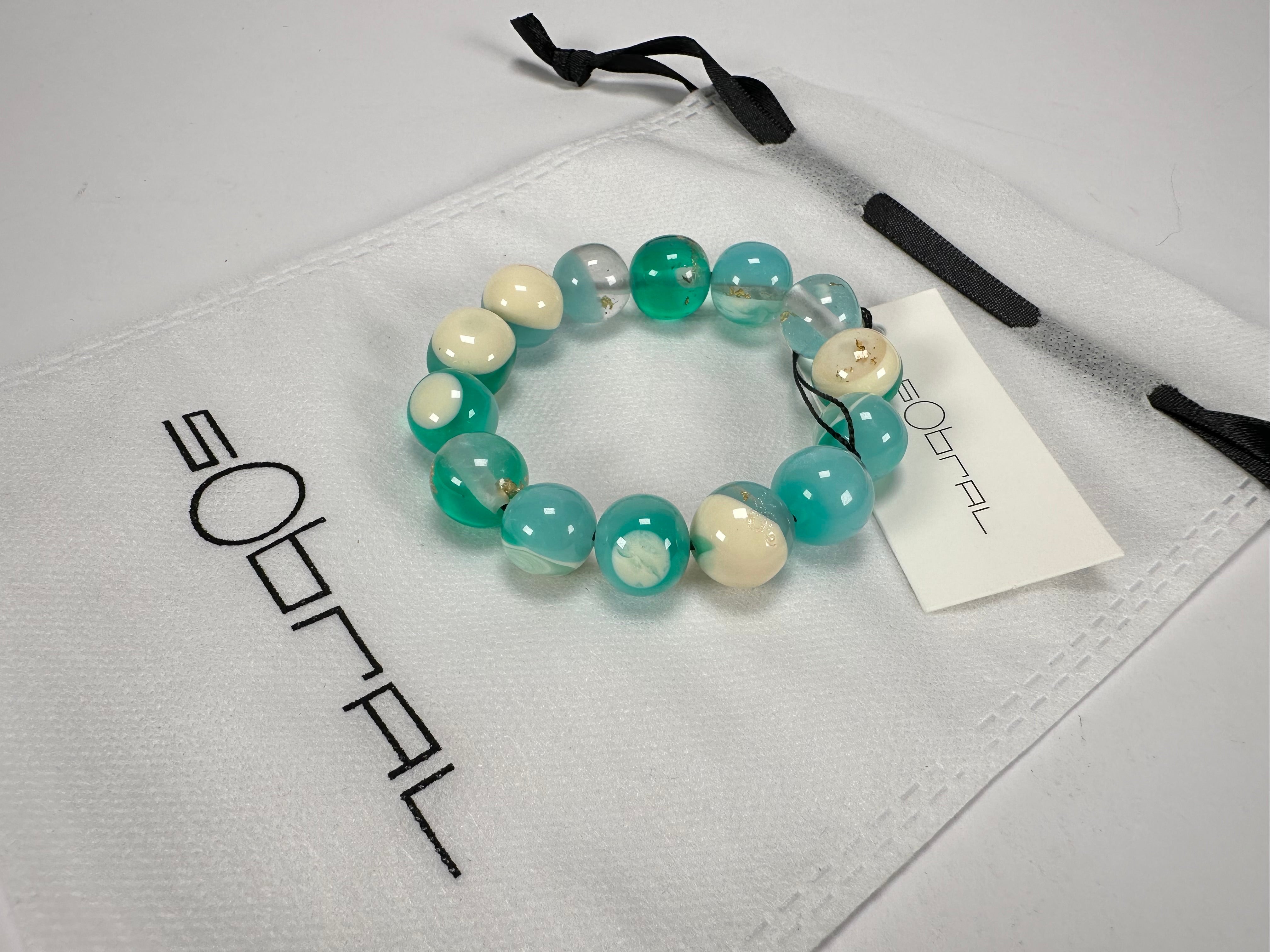Sobral - Planets "Orbitalis" Neptune Elasticated Resin Bracelet ( 005454 )