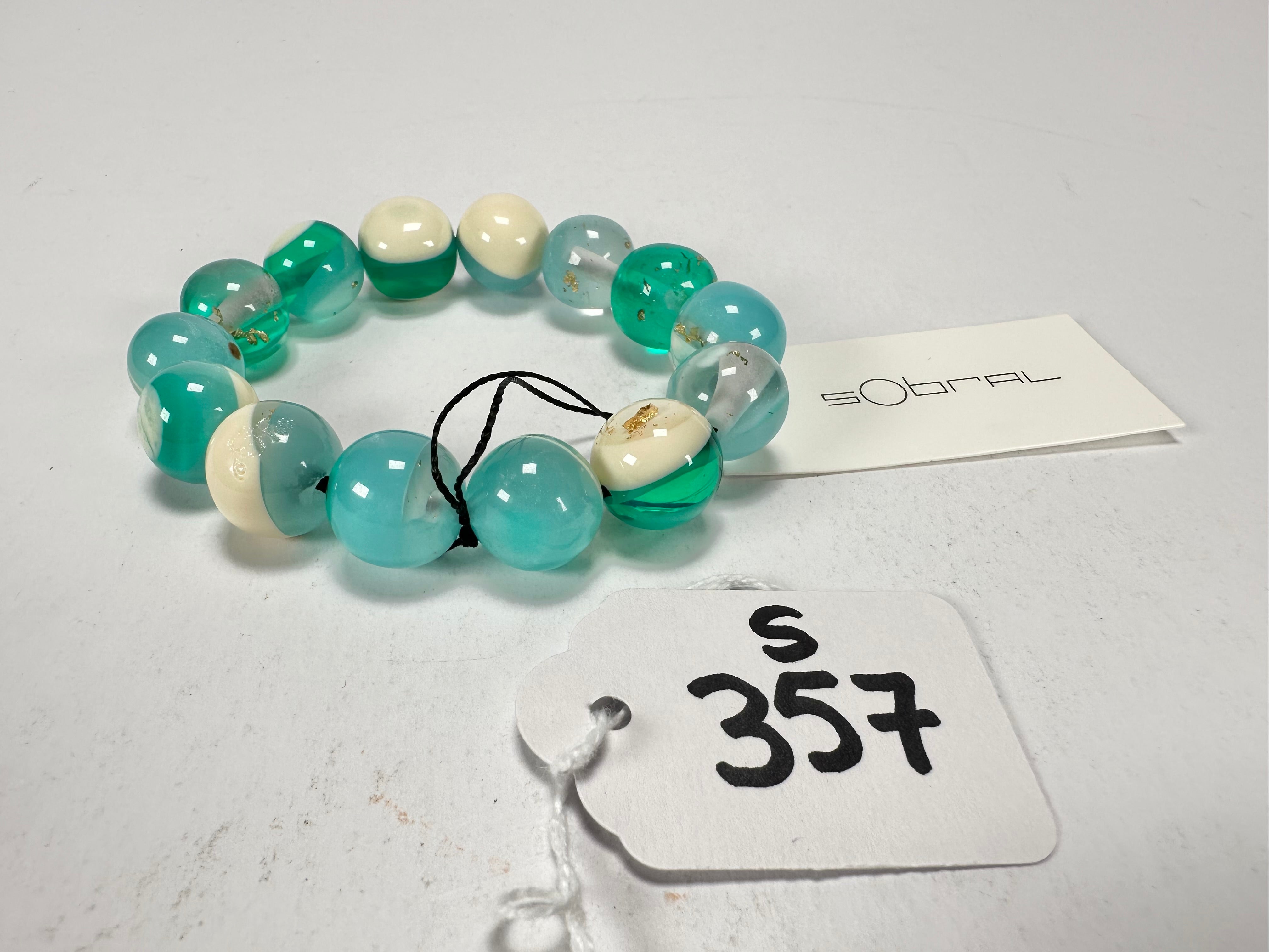 Sobral - Planets "Orbitalis" Neptune Elasticated Resin Bracelet ( 005454 )