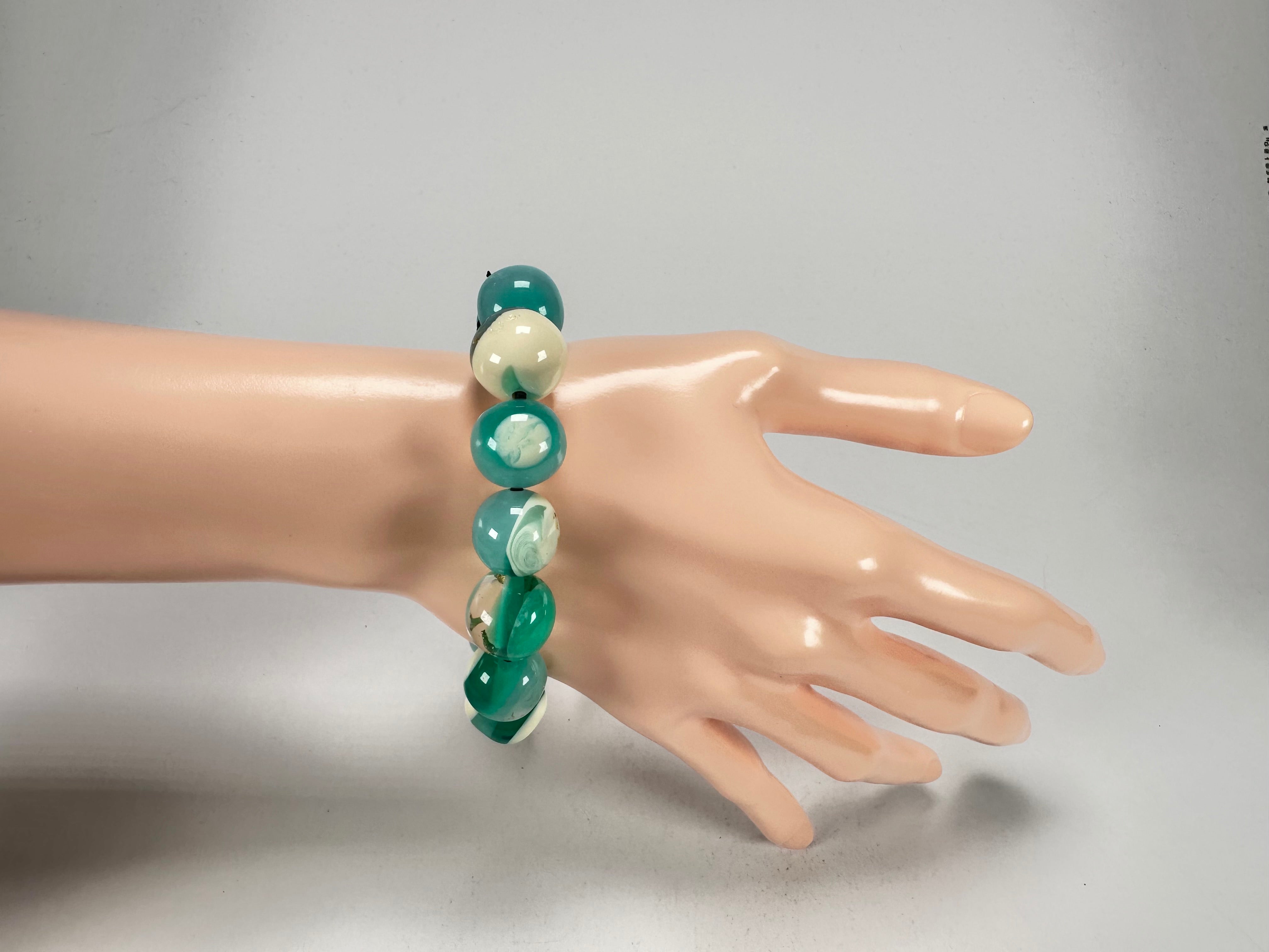 Sobral - Planets "Orbitalis" Neptune Elasticated Resin Bracelet ( 005454 )