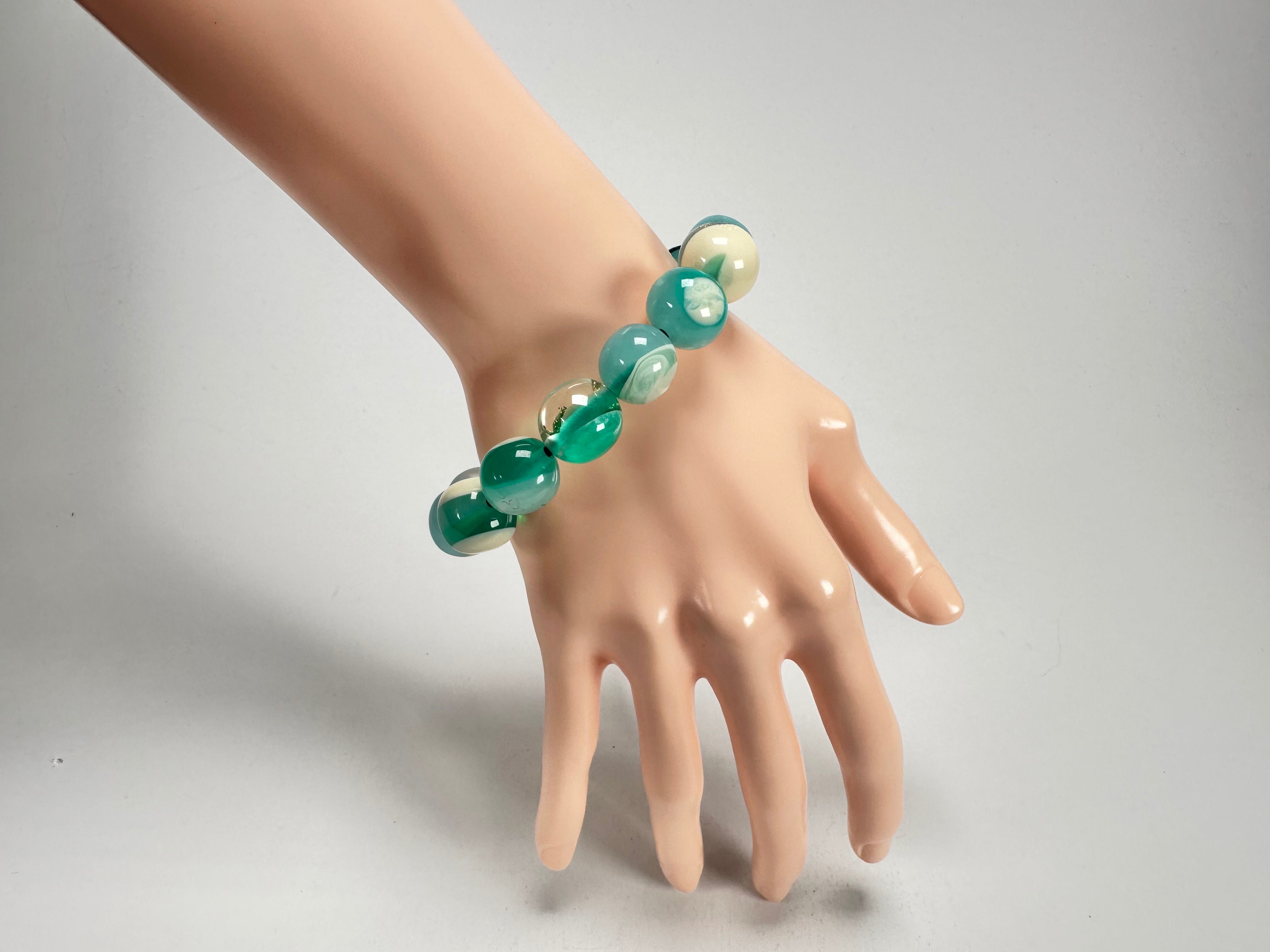Sobral - Planets "Orbitalis" Neptune Elasticated Resin Bracelet ( 005454 )