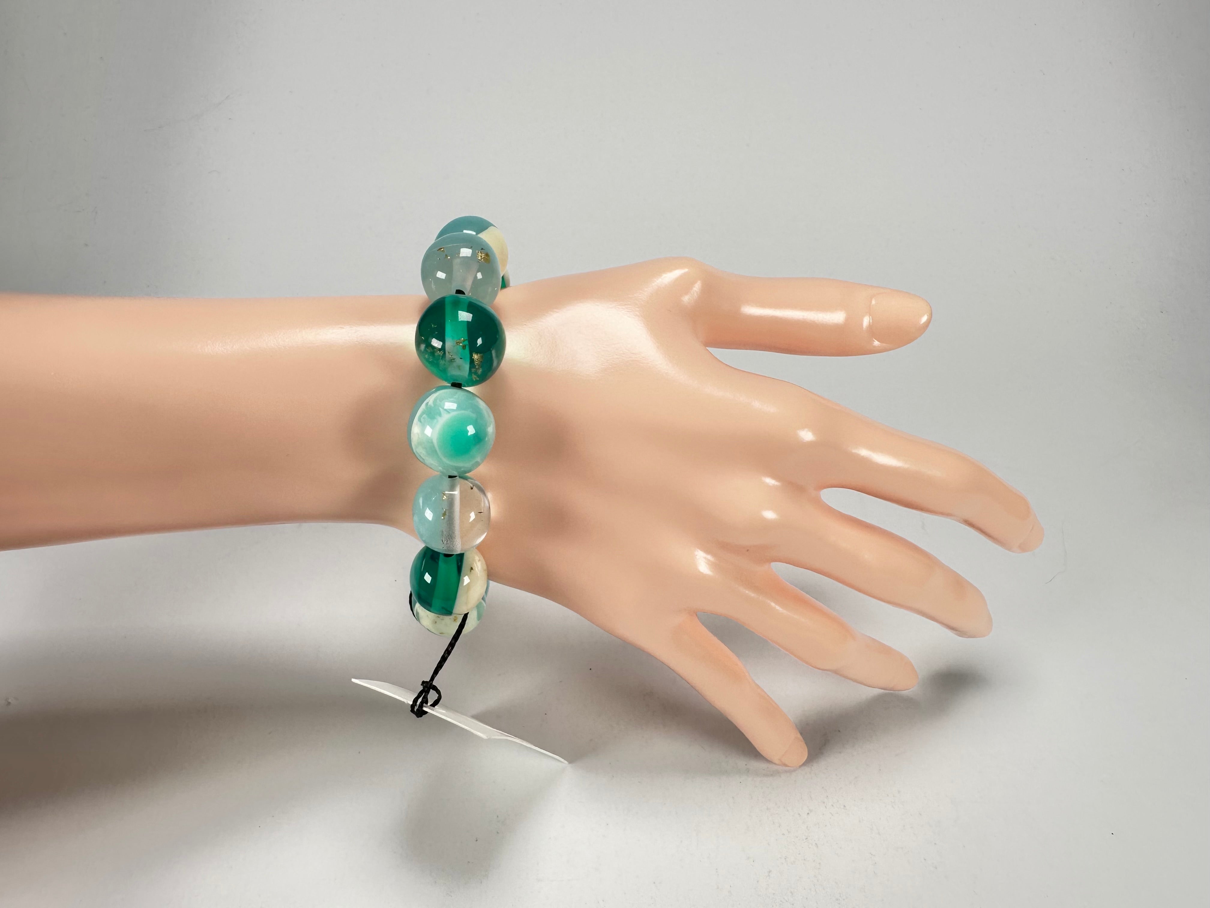 Sobral - Planets "Orbitalis" Neptune Elasticated Resin Bracelet ( 005454 )