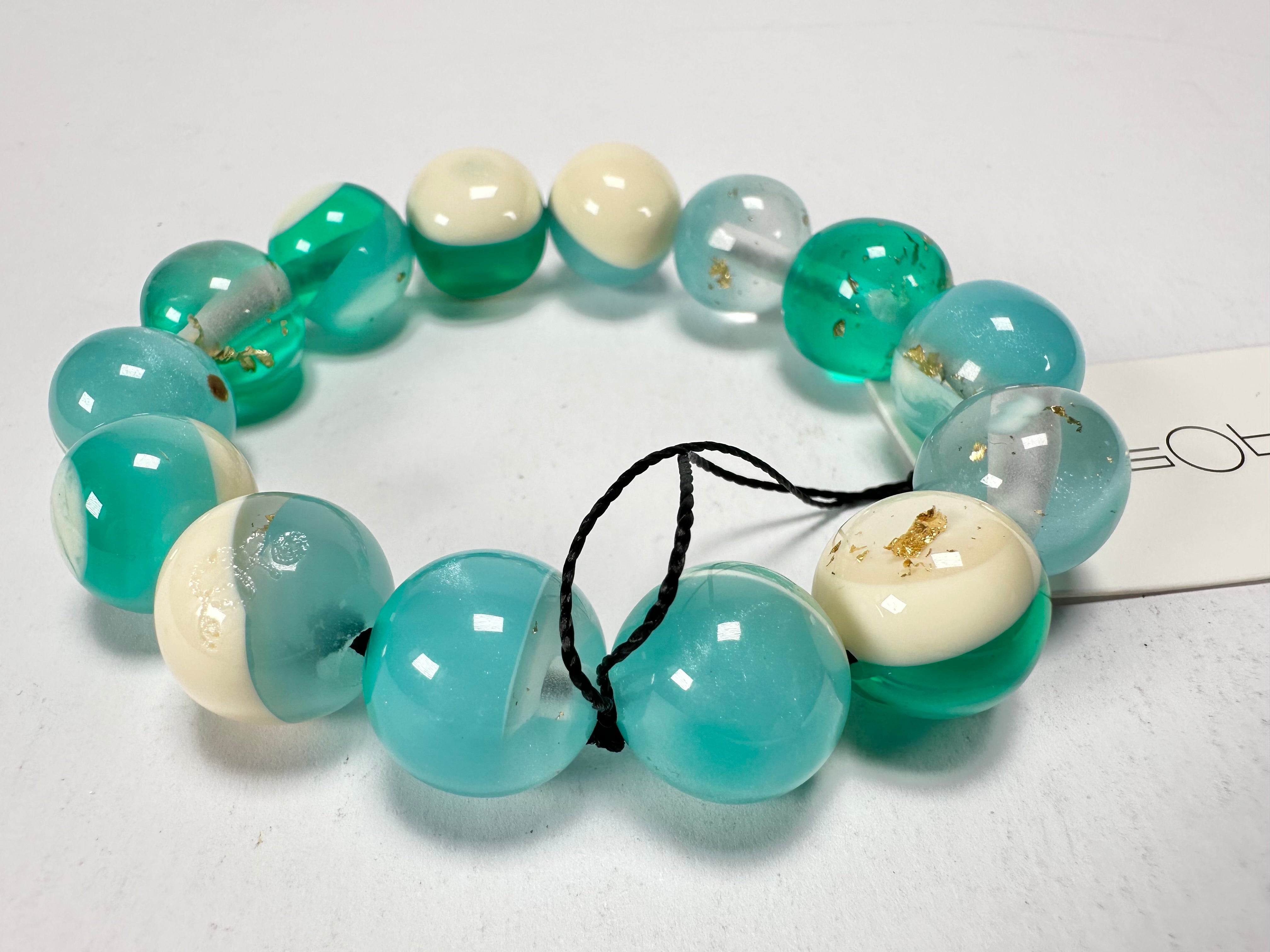 Sobral - Planets "Orbitalis" Neptune Elasticated Resin Bracelet ( 005454 )