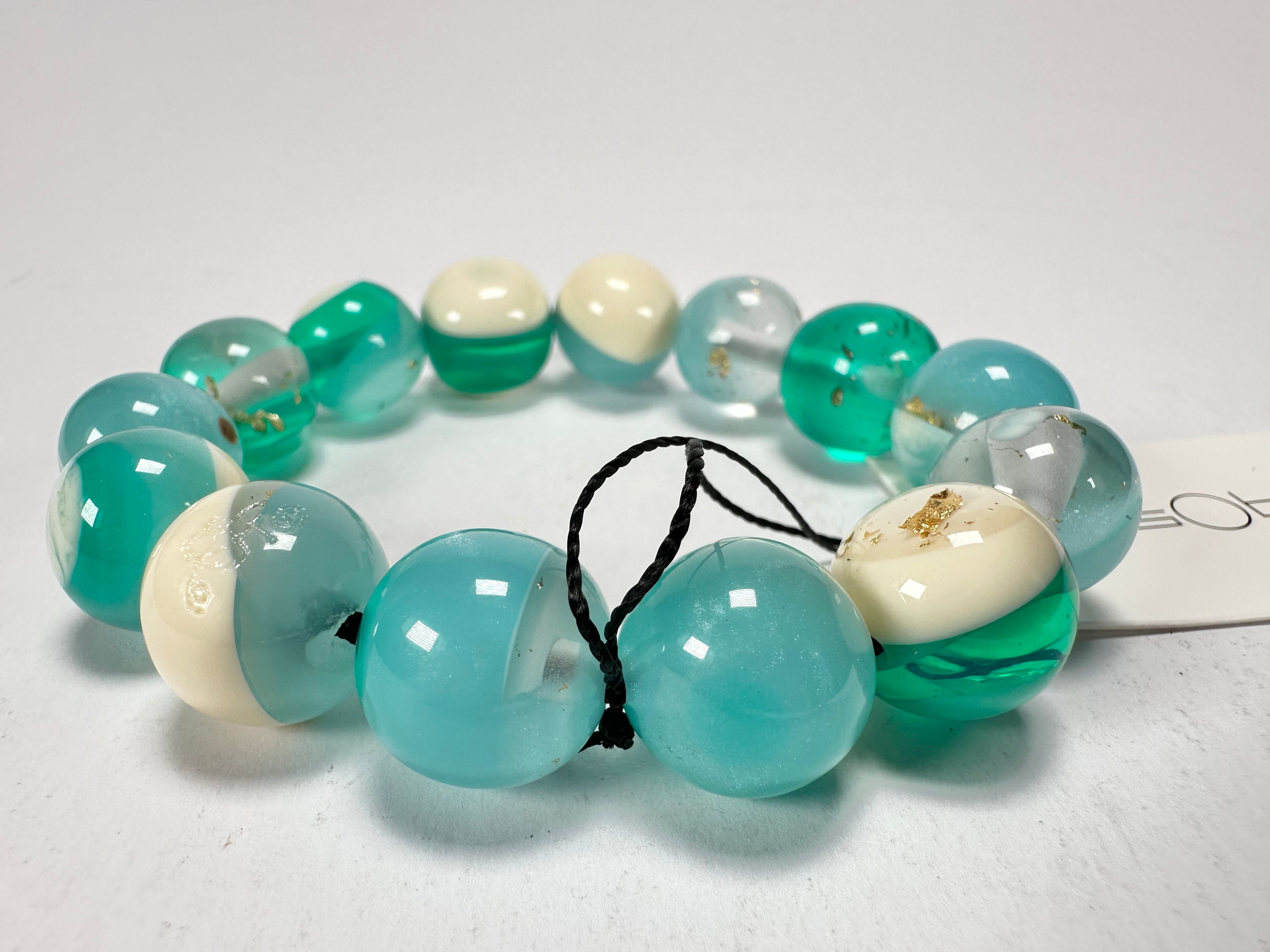 Sobral - Planets "Orbitalis" Neptune Elasticated Resin Bracelet ( 005454 )