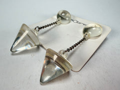 Sobral - Mix 2023 "MD KL" Crystal Cones Resin Earrings ( 005370 )