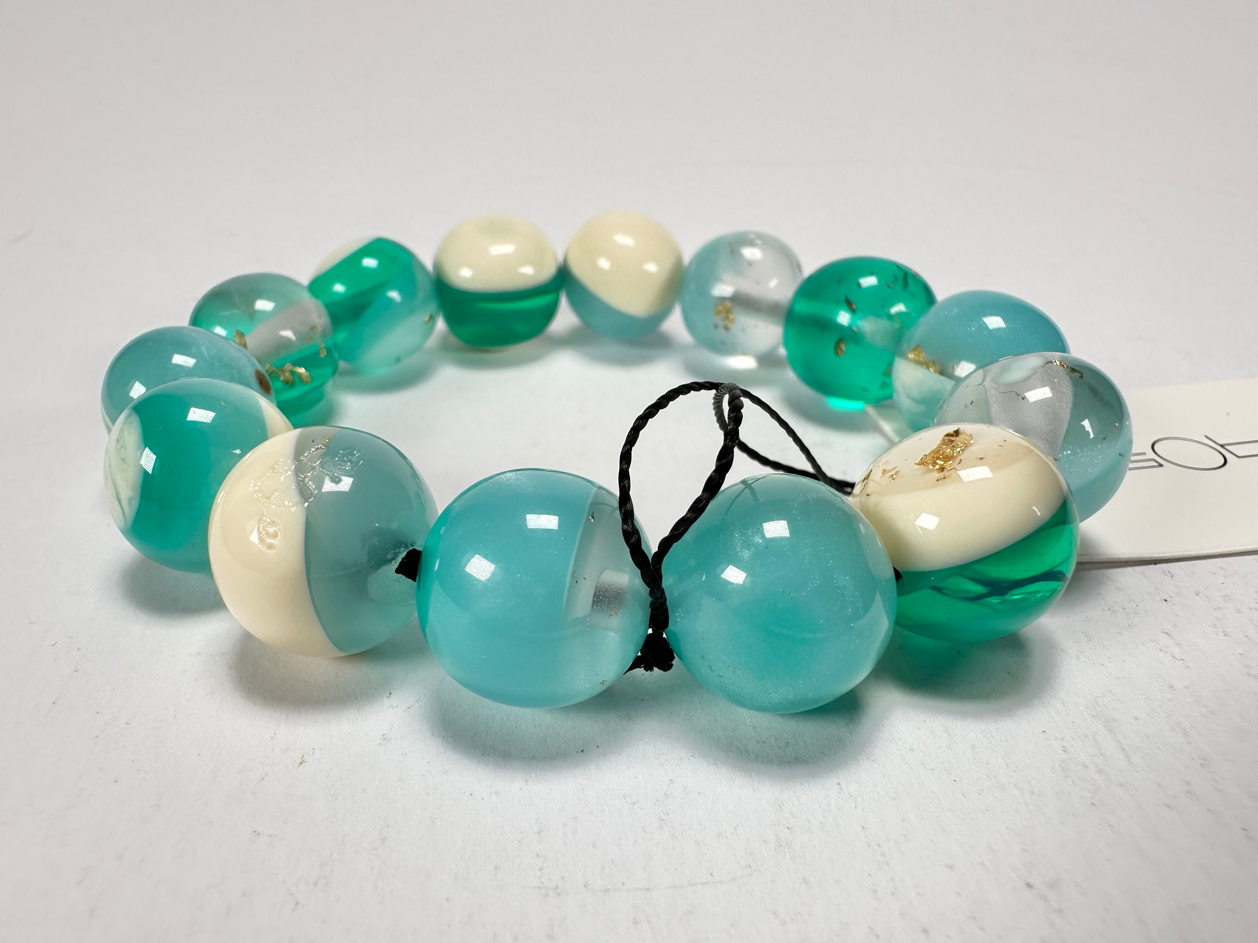 Sobral - Planets "Orbitalis" Neptune Elasticated Resin Bracelet ( 005454 )