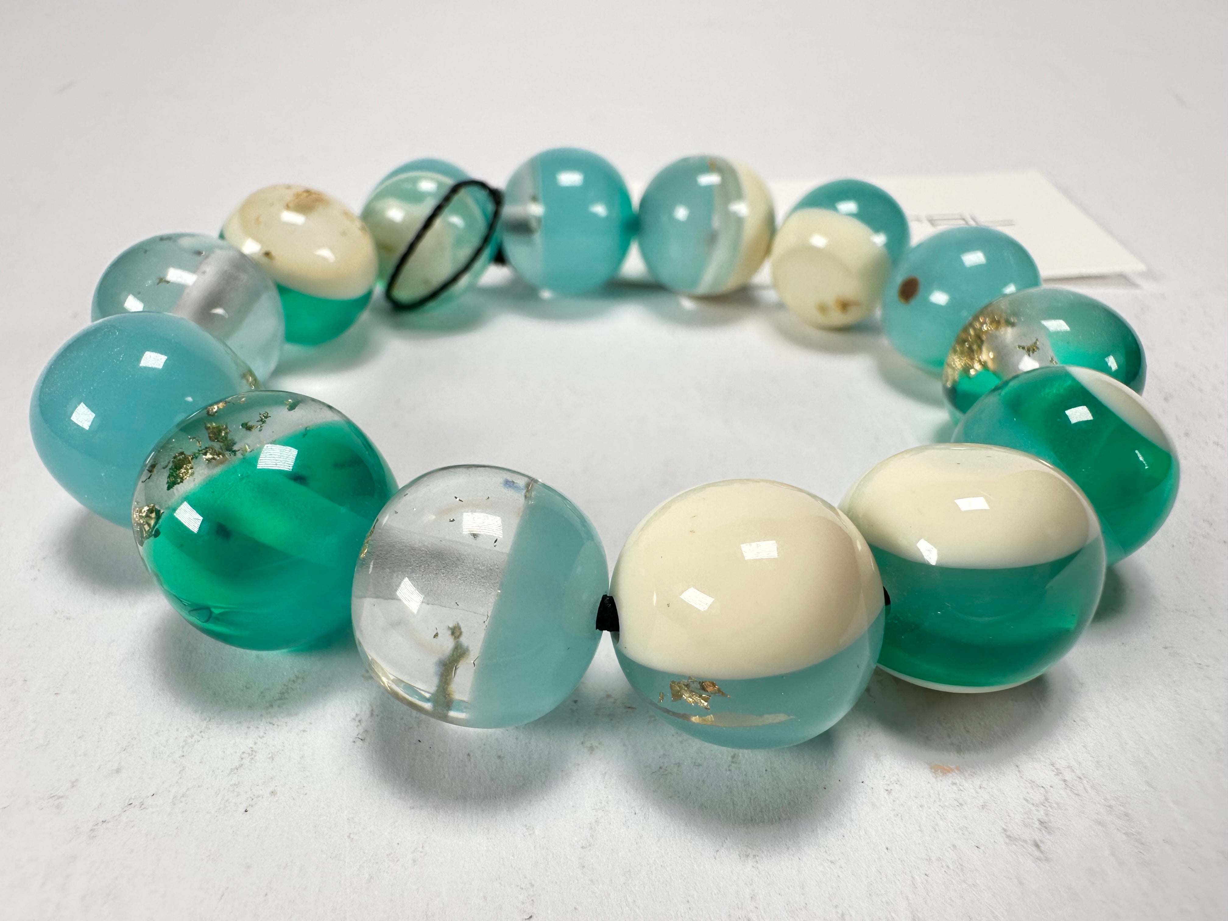 Sobral - Planets "Orbitalis" Neptune Elasticated Resin Bracelet ( 005454 )