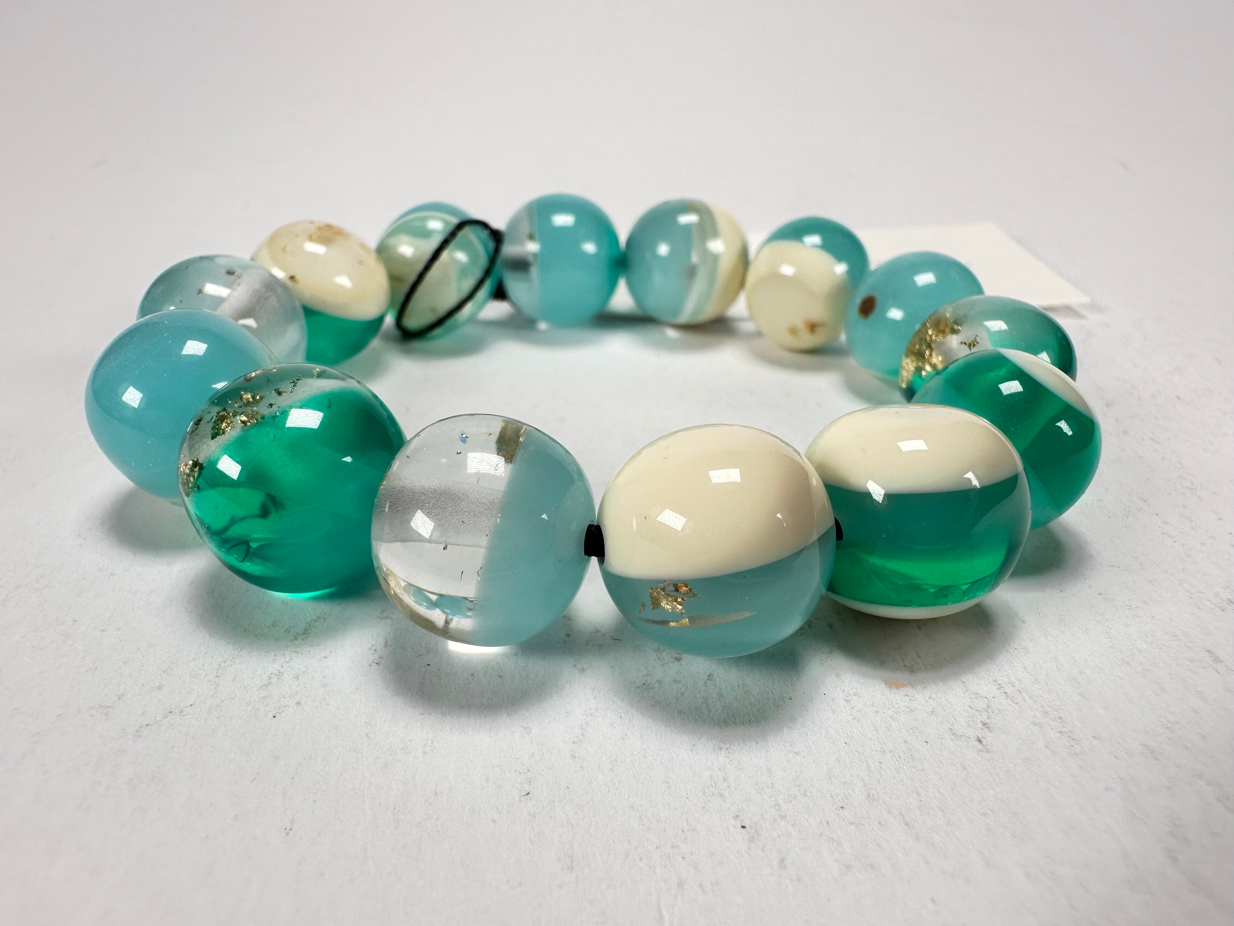 Sobral - Planets "Orbitalis" Neptune Elasticated Resin Bracelet ( 005454 )