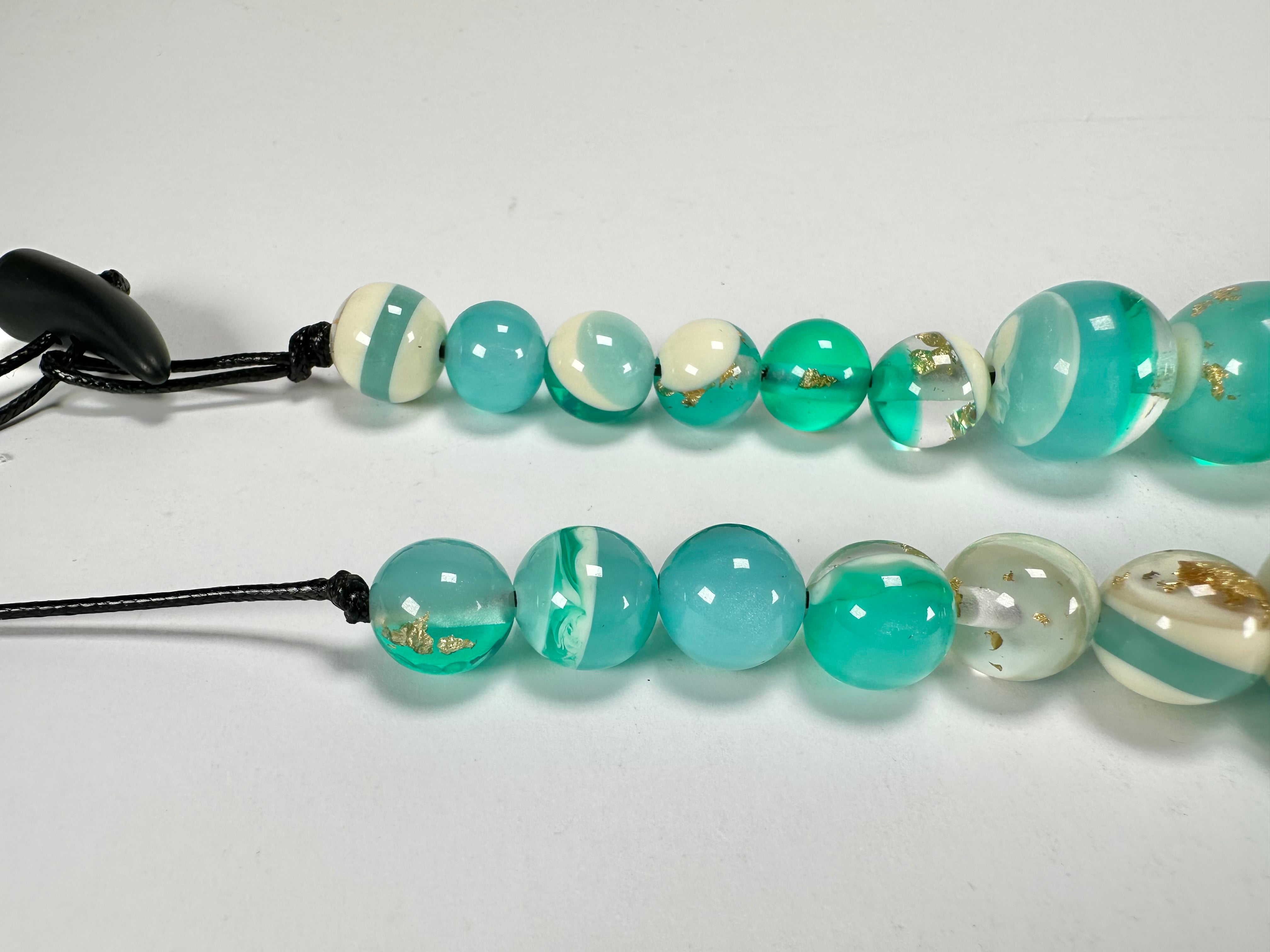 Sobral - Planets "Jupiter" Neptune Resin Necklace ( 005453 )