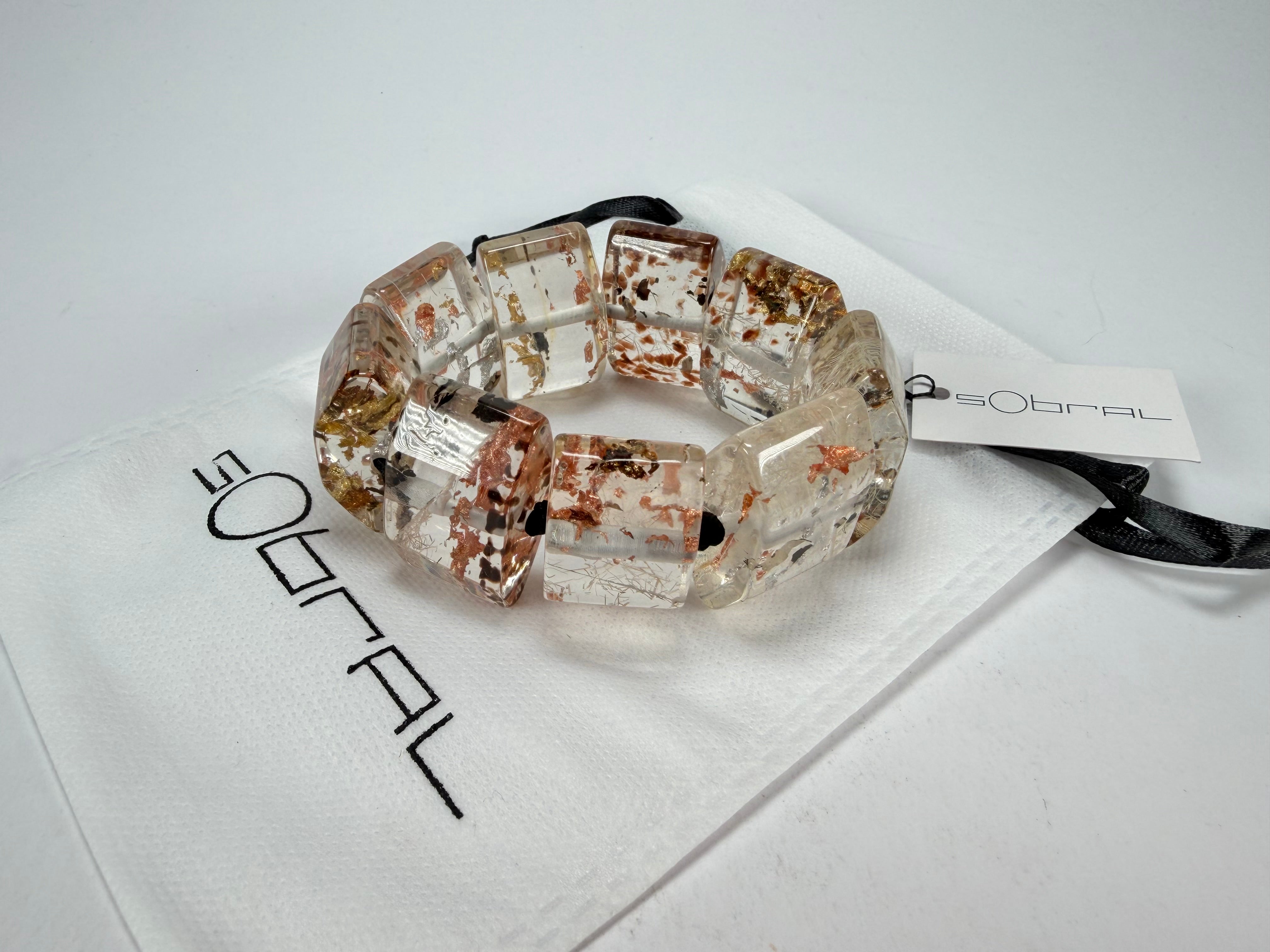 Sobral - Minas Gerais "Studio Creation" Elasticated Resin Bracelet ( 000000 )