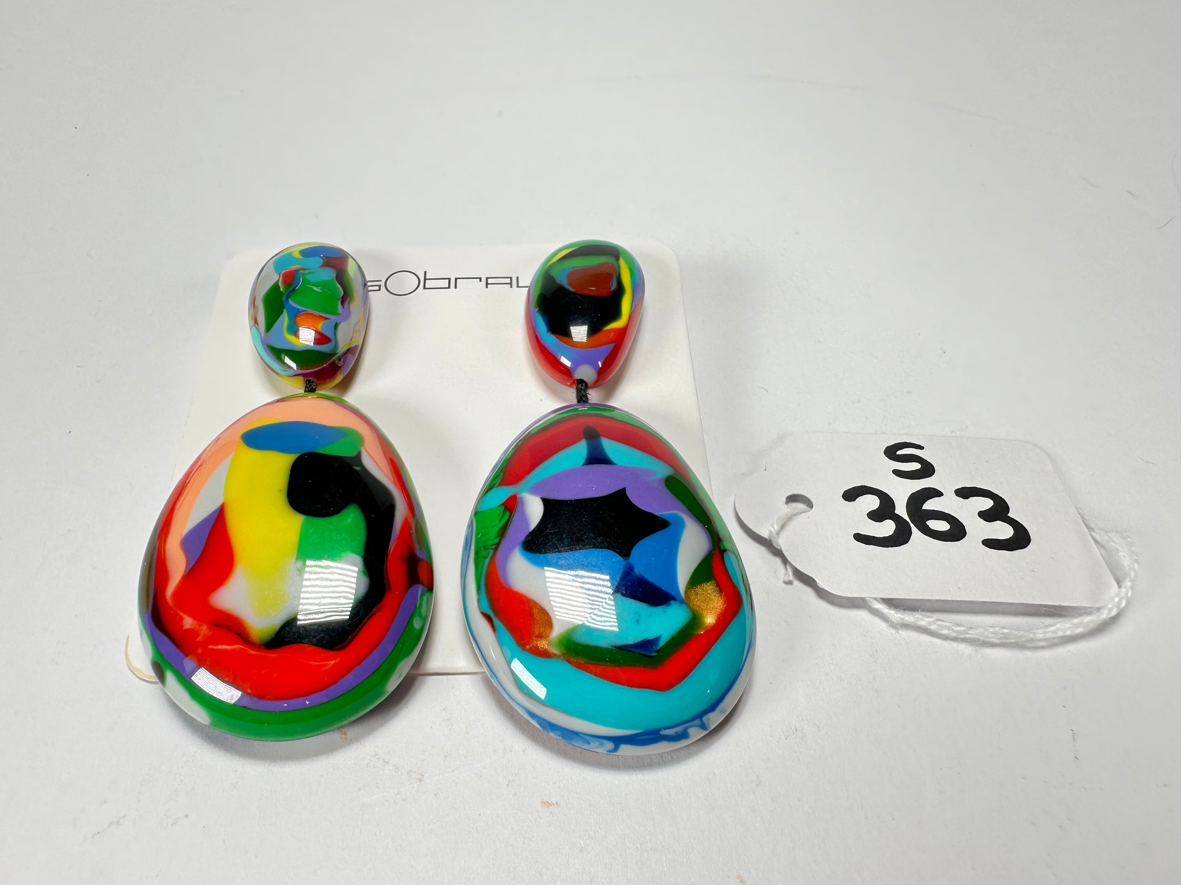 Sobral - Multi-Colour "Gabriele" Resin Earrings ( 003609 )