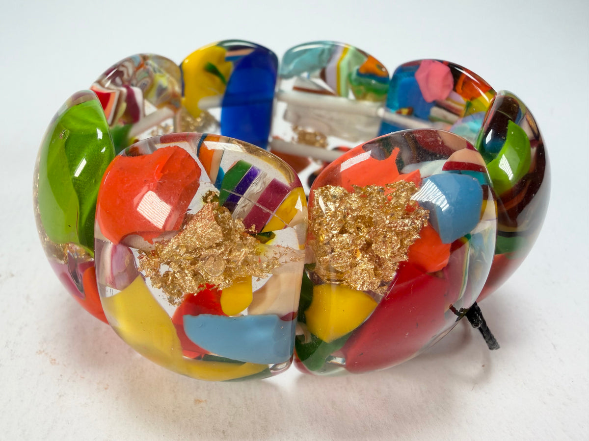 Sobral - Past Present "Copacabana" Elasticated Resin Bracelet ( 003275 )