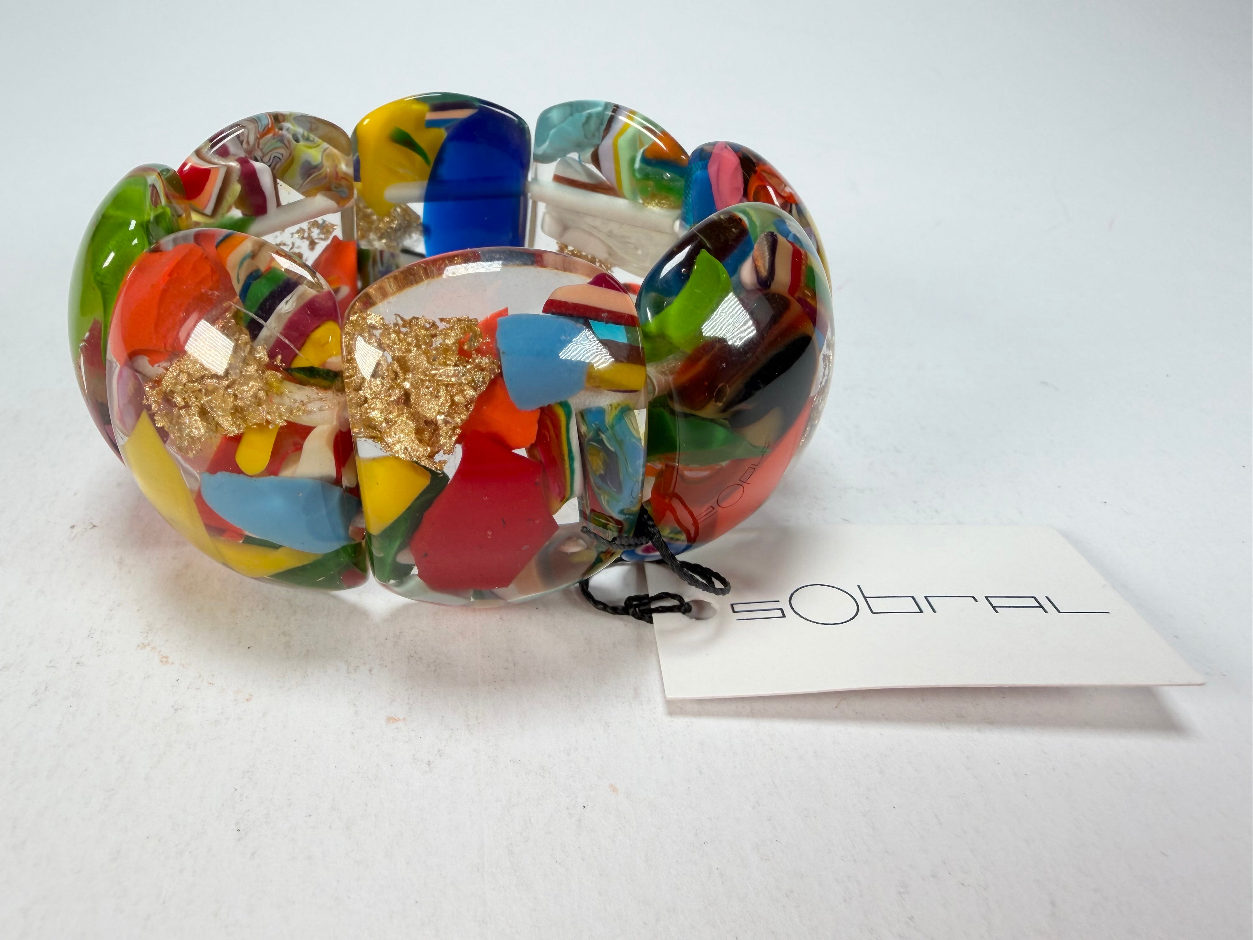 Sobral - Past Present "Copacabana" Elasticated Resin Bracelet ( 003275 )