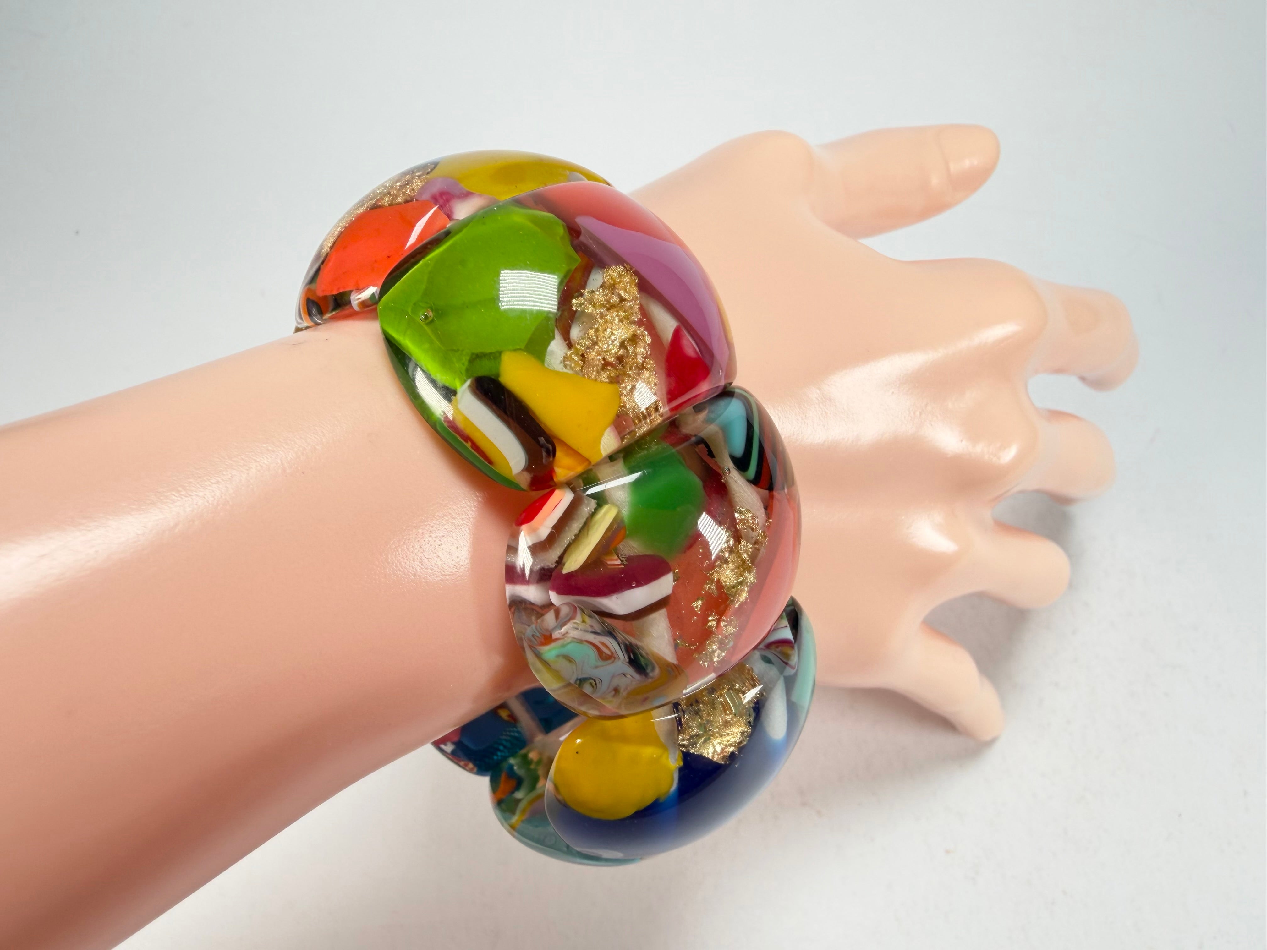 Sobral - Past Present "Copacabana" Elasticated Resin Bracelet ( 003275 )