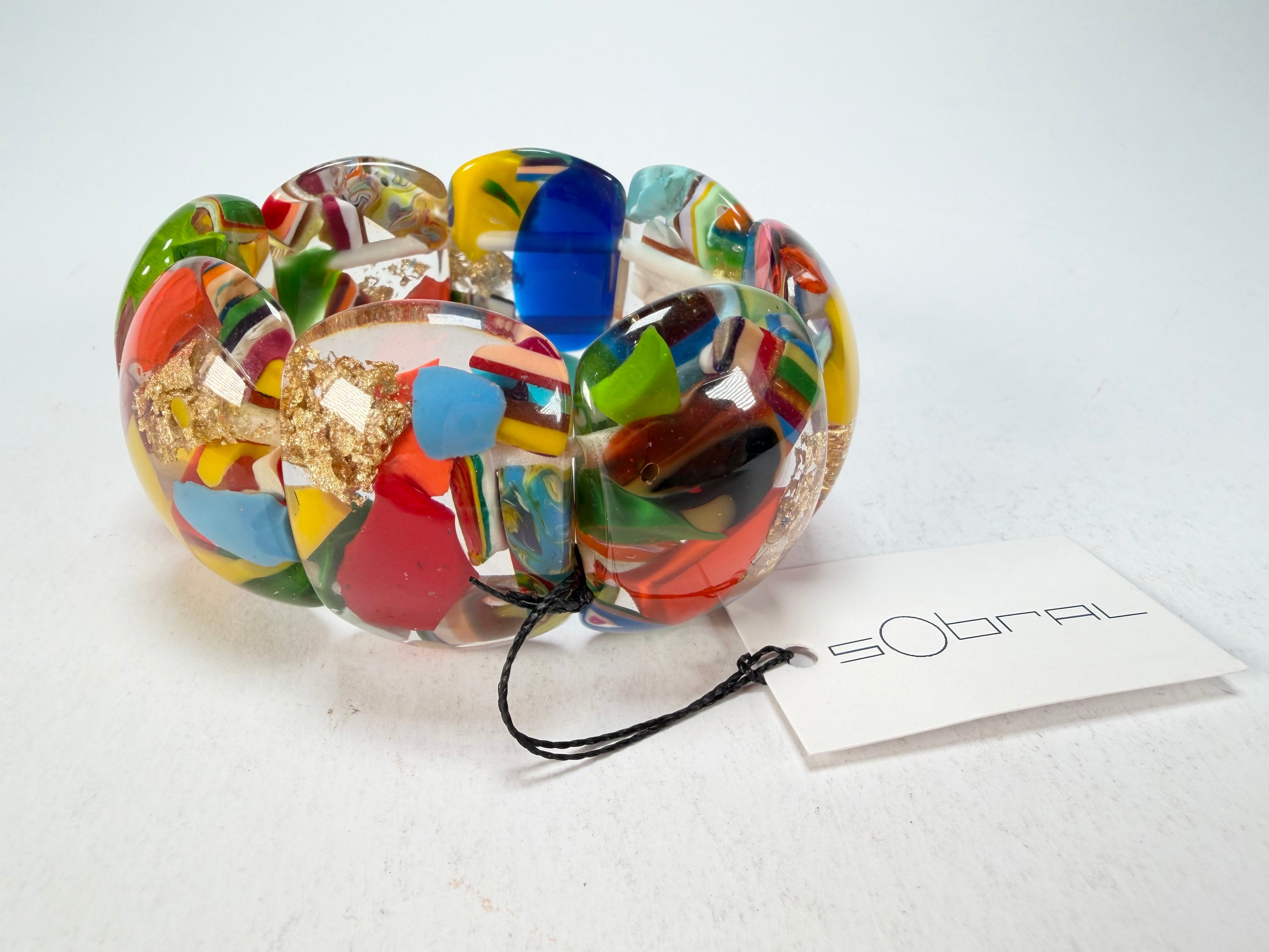 Sobral - Past Present "Copacabana" Elasticated Resin Bracelet ( 003275 )