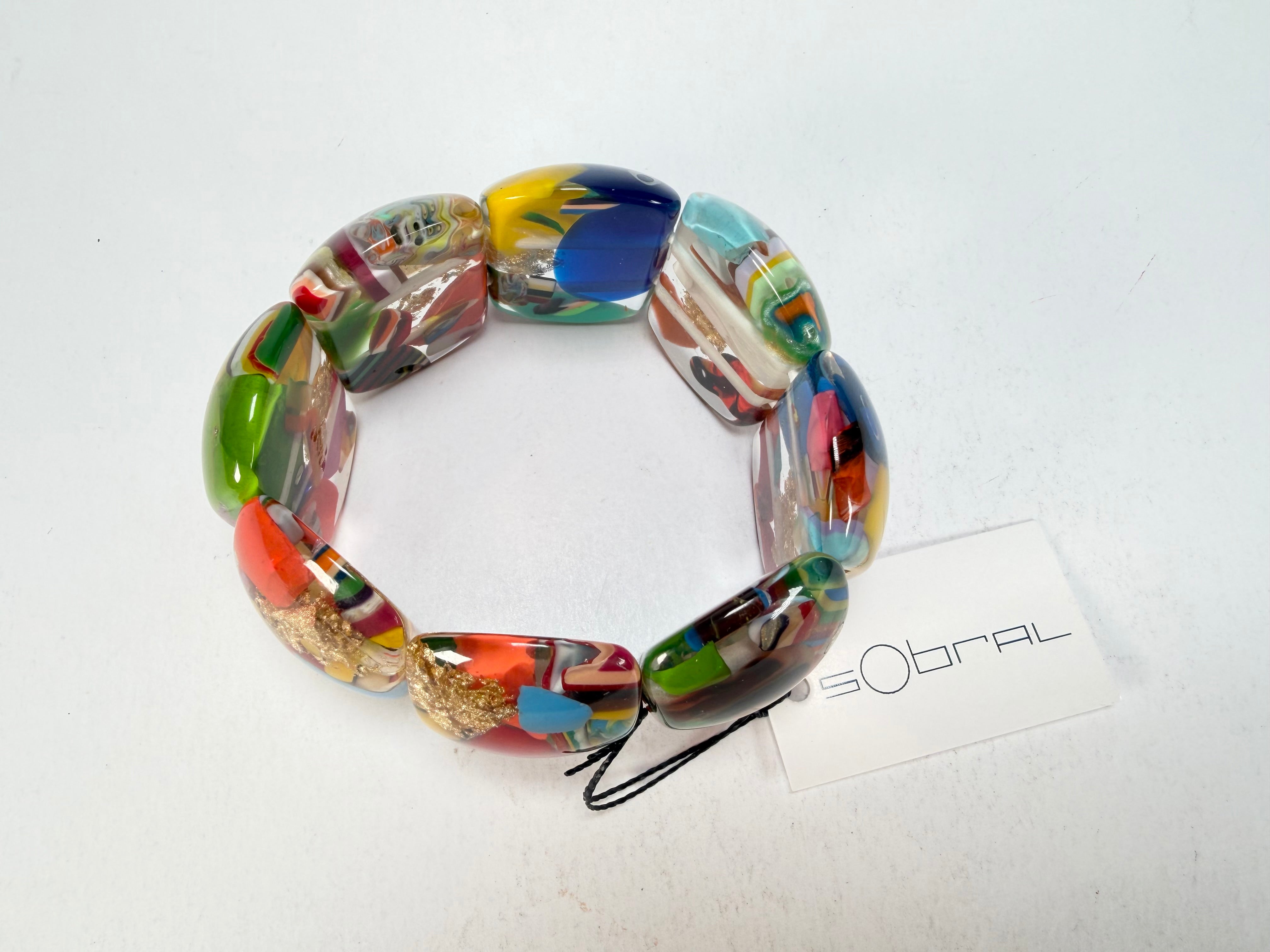 Sobral - Past Present "Copacabana" Elasticated Resin Bracelet ( 003275 )