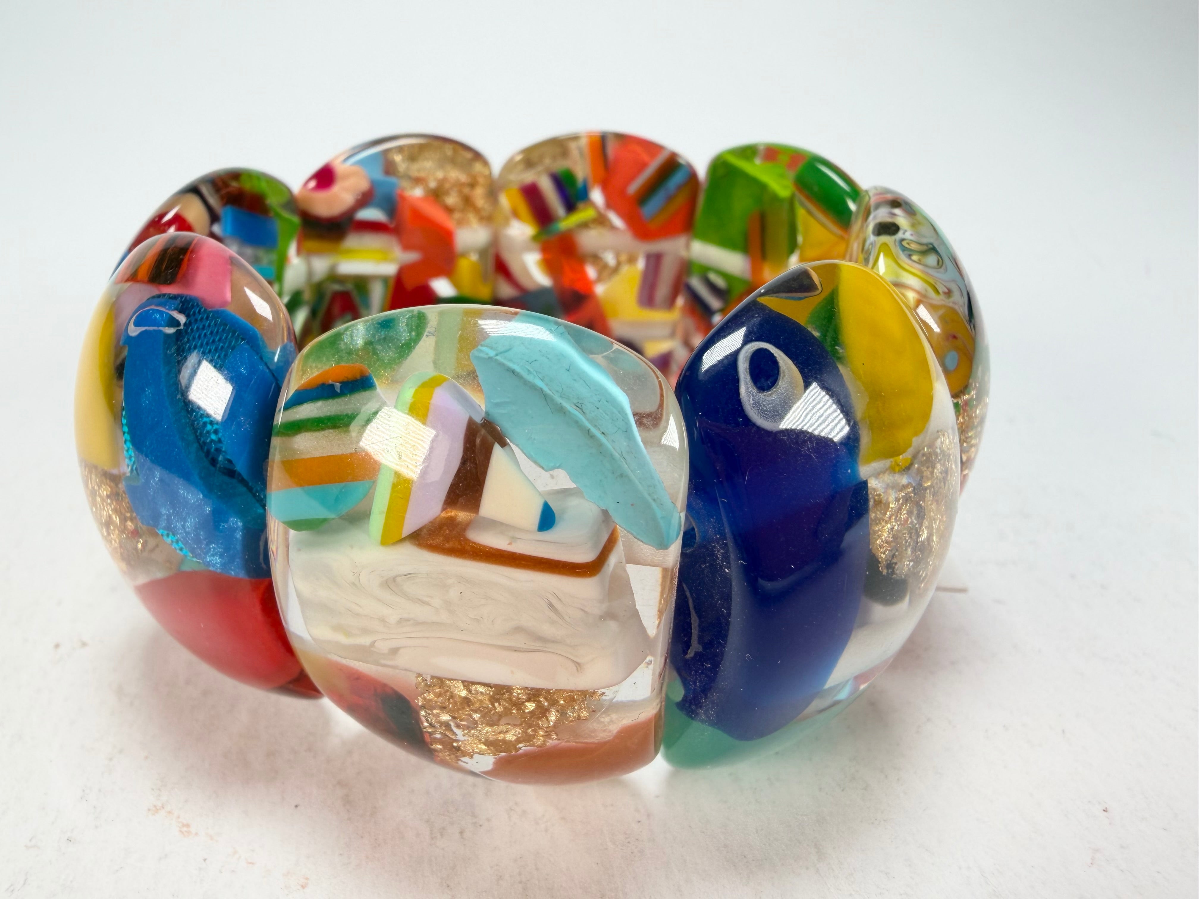 Sobral - Past Present "Copacabana" Elasticated Resin Bracelet ( 003275 )
