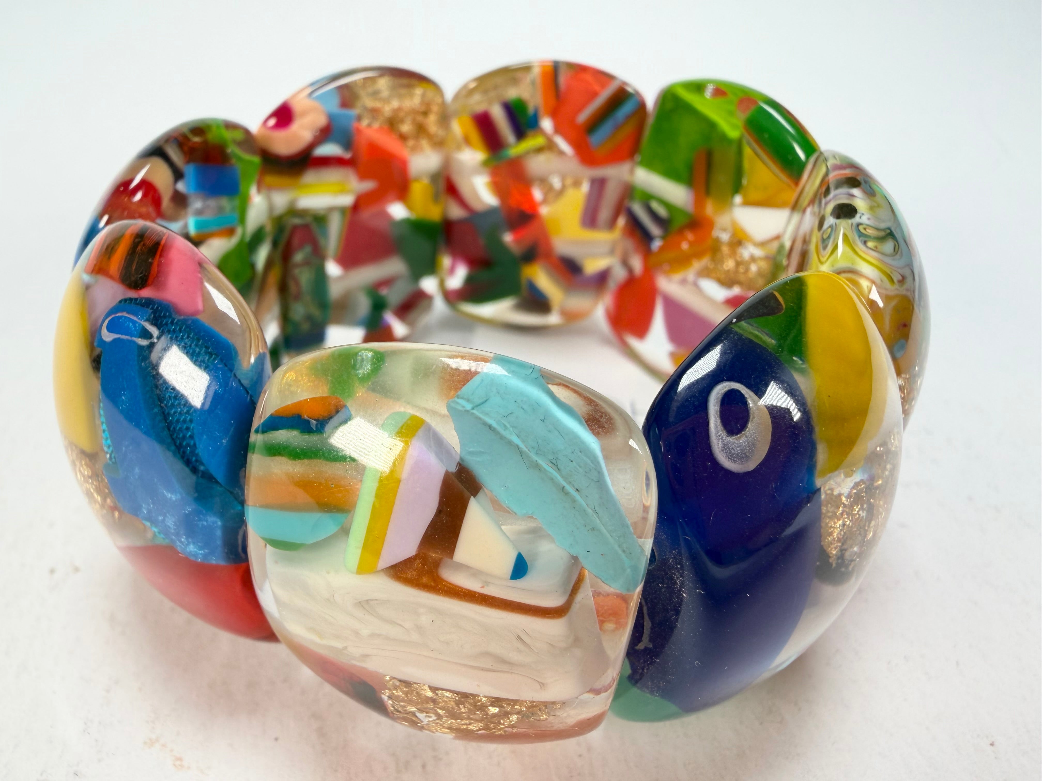 Sobral - Past Present "Copacabana" Elasticated Resin Bracelet ( 003275 )