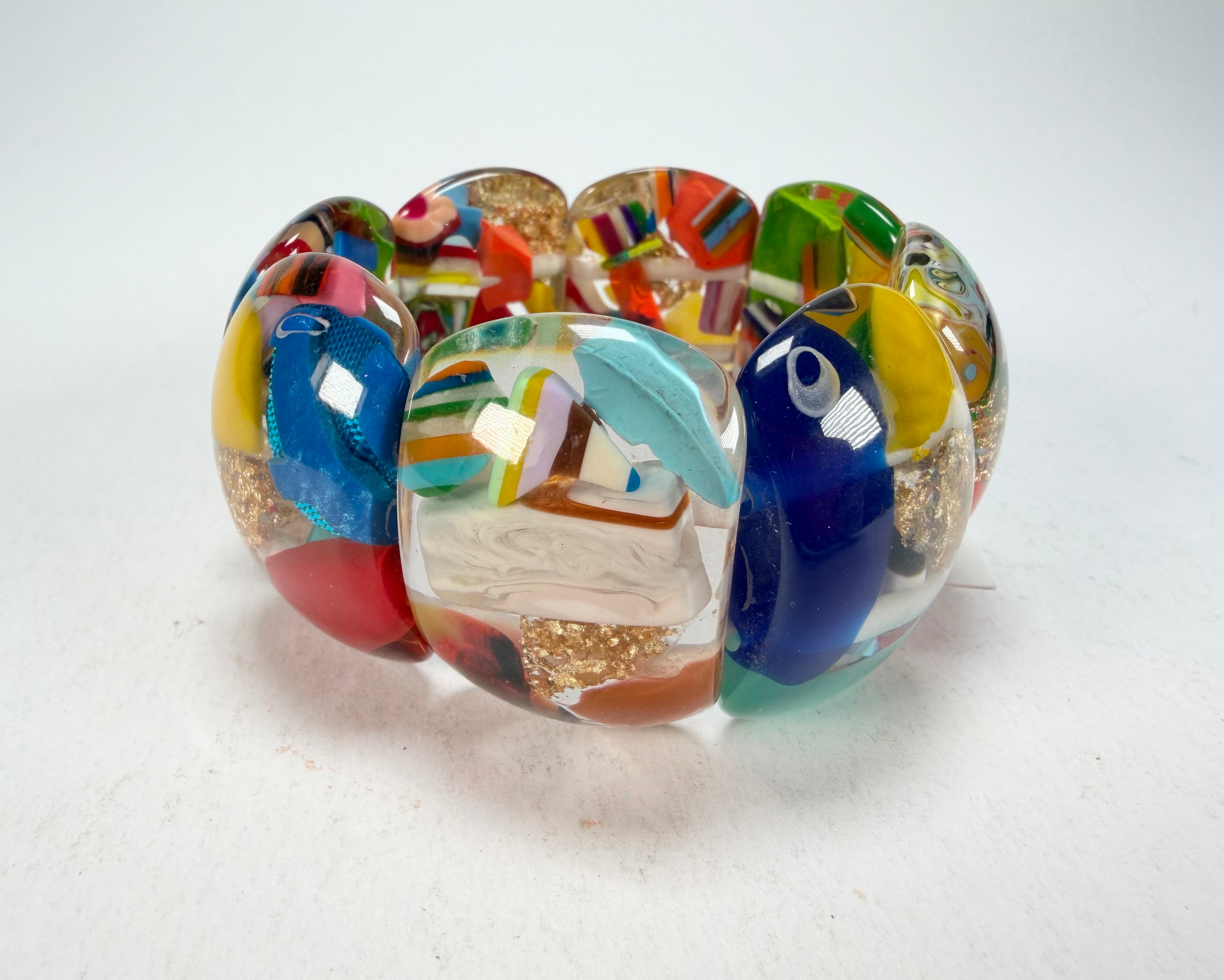 Sobral - Past Present "Copacabana" Elasticated Resin Bracelet ( 003275 )