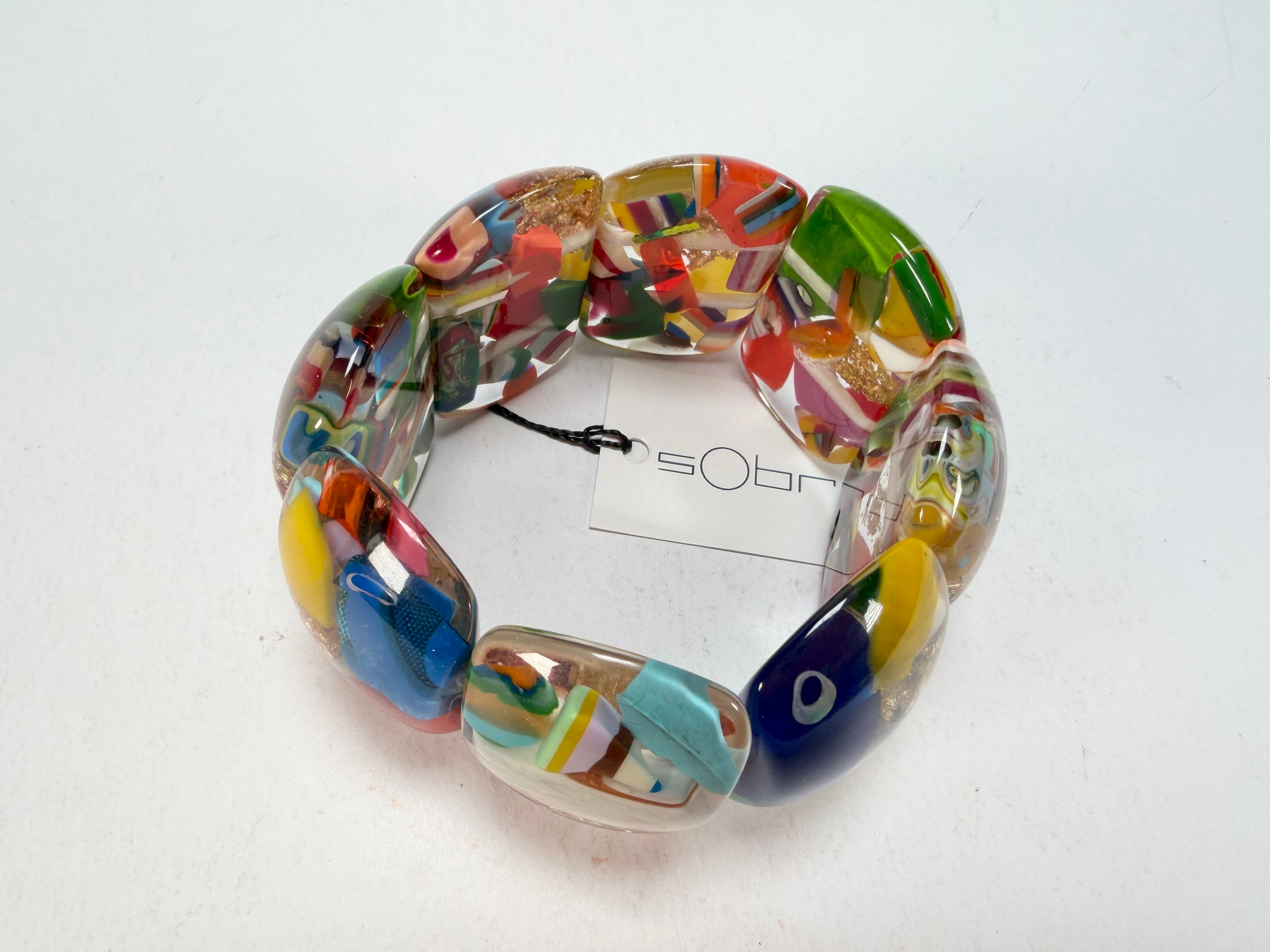 Sobral - Past Present "Copacabana" Elasticated Resin Bracelet ( 003275 )