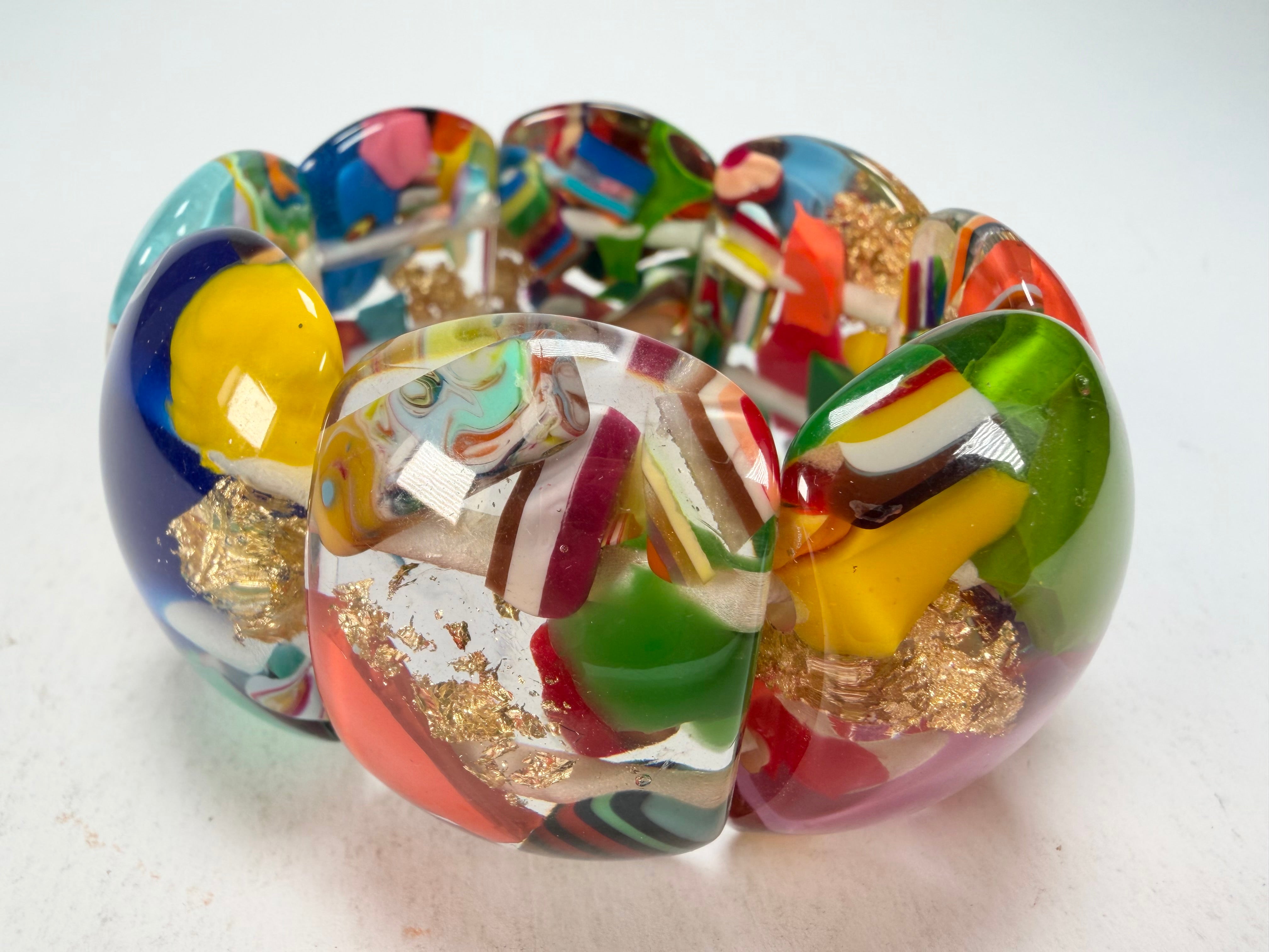 Sobral - Past Present "Copacabana" Elasticated Resin Bracelet ( 003275 )