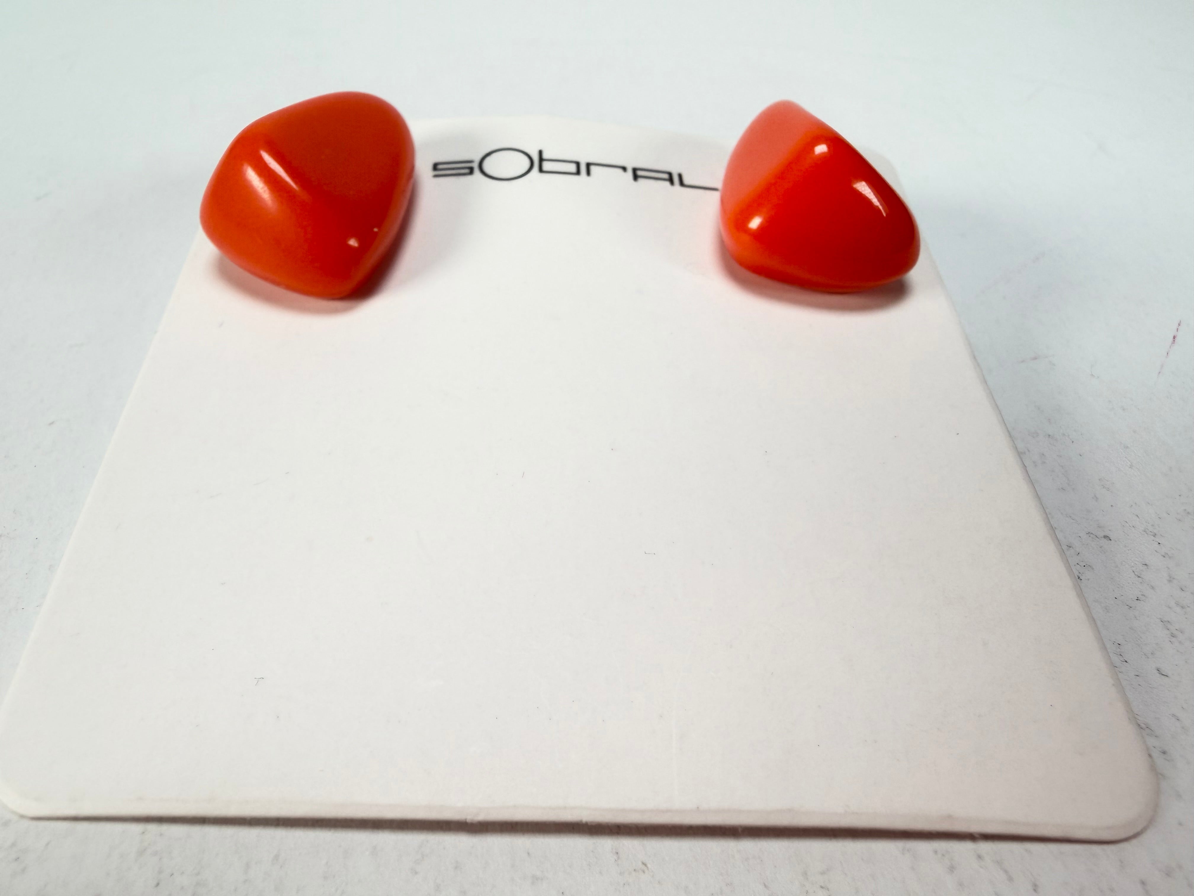 Sobral - Fuego "Pequeno Diamante" Resin Earrings ( 003600 )
