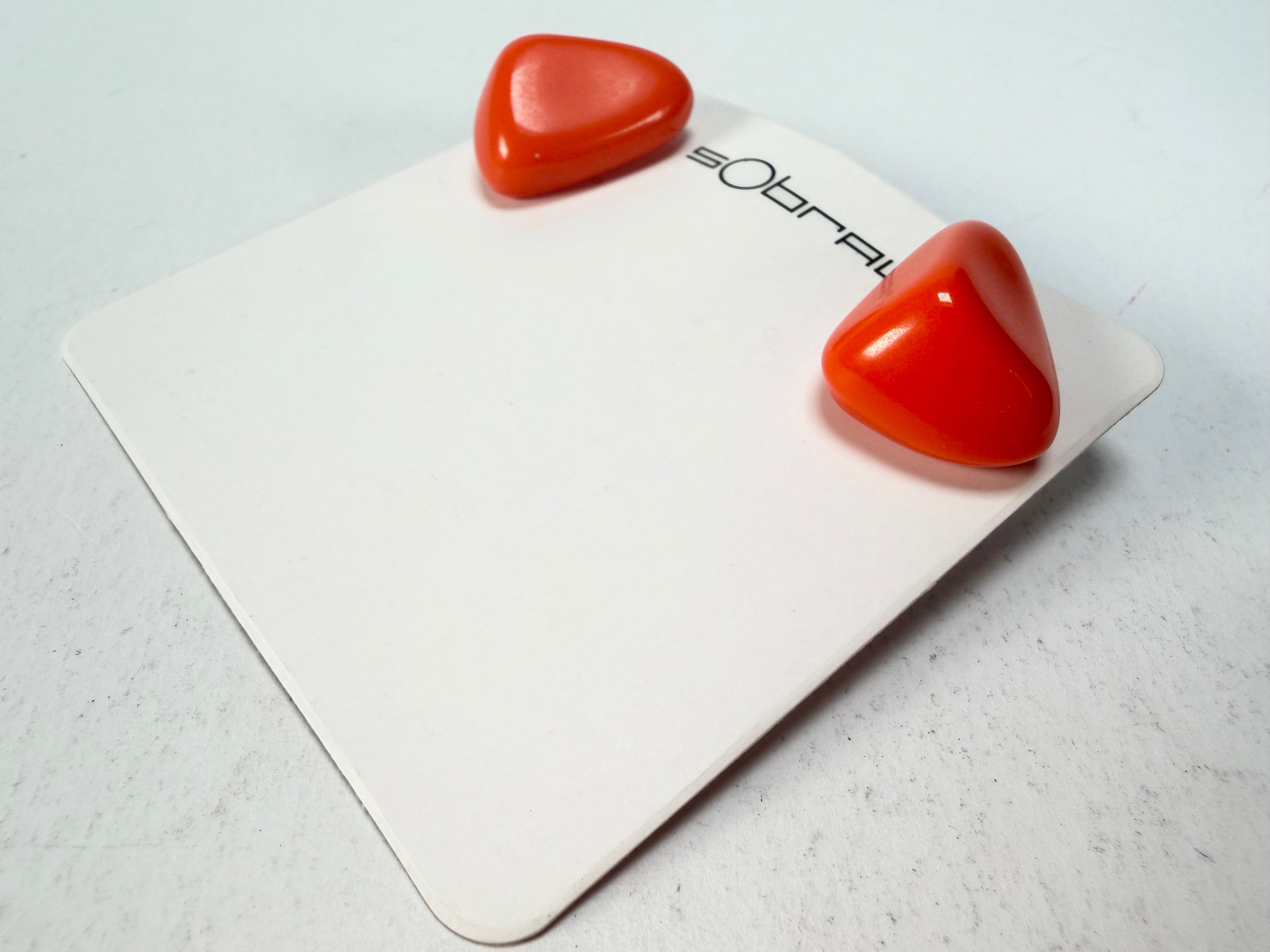 Sobral - Fuego "Pequeno Diamante" Resin Earrings ( 003600 )