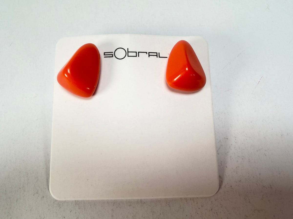 Sobral - Fuego "Pequeno Diamante" Resin Earrings ( 003600 )
