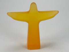 Sobral - Landmark "Cristo" Orange Frost Small 11cm Statue Ornament ( 000600 )