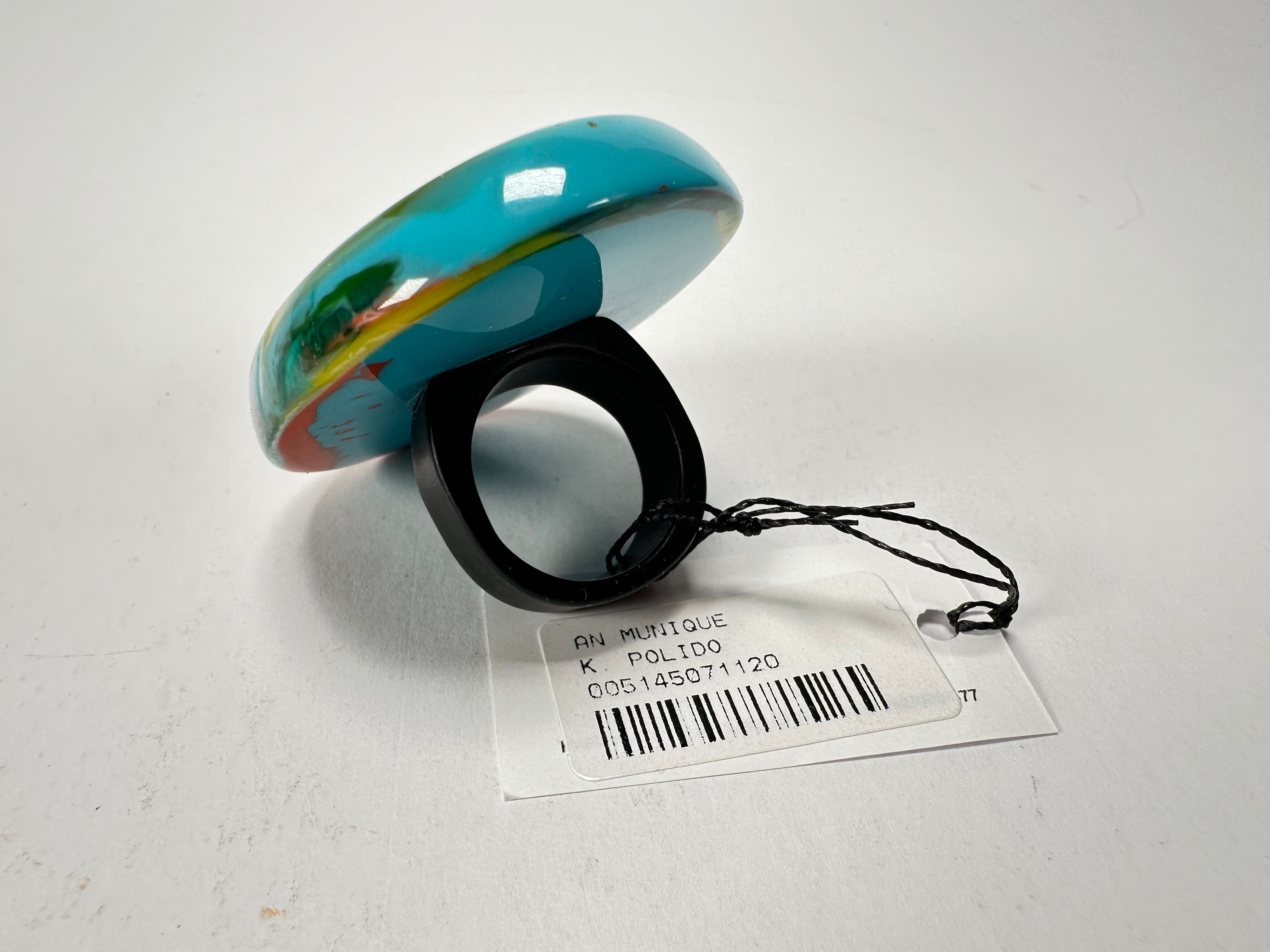 Sobral - Multi-Colour "Munique" K.Polido Resin Ring ( 005145 ) - Size UK T / US 9.5