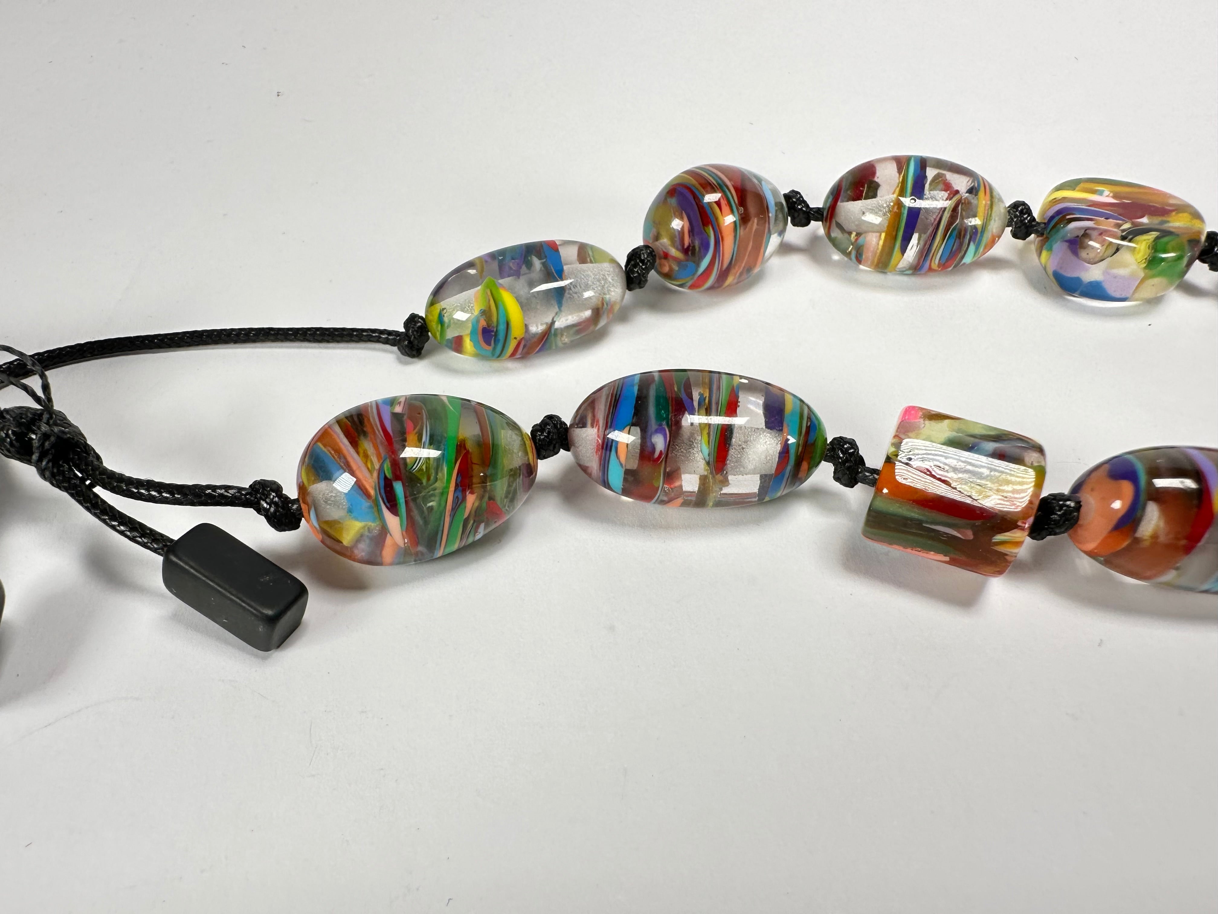 Sobral - Baru "Wave" Resin Necklace ( 005327 )