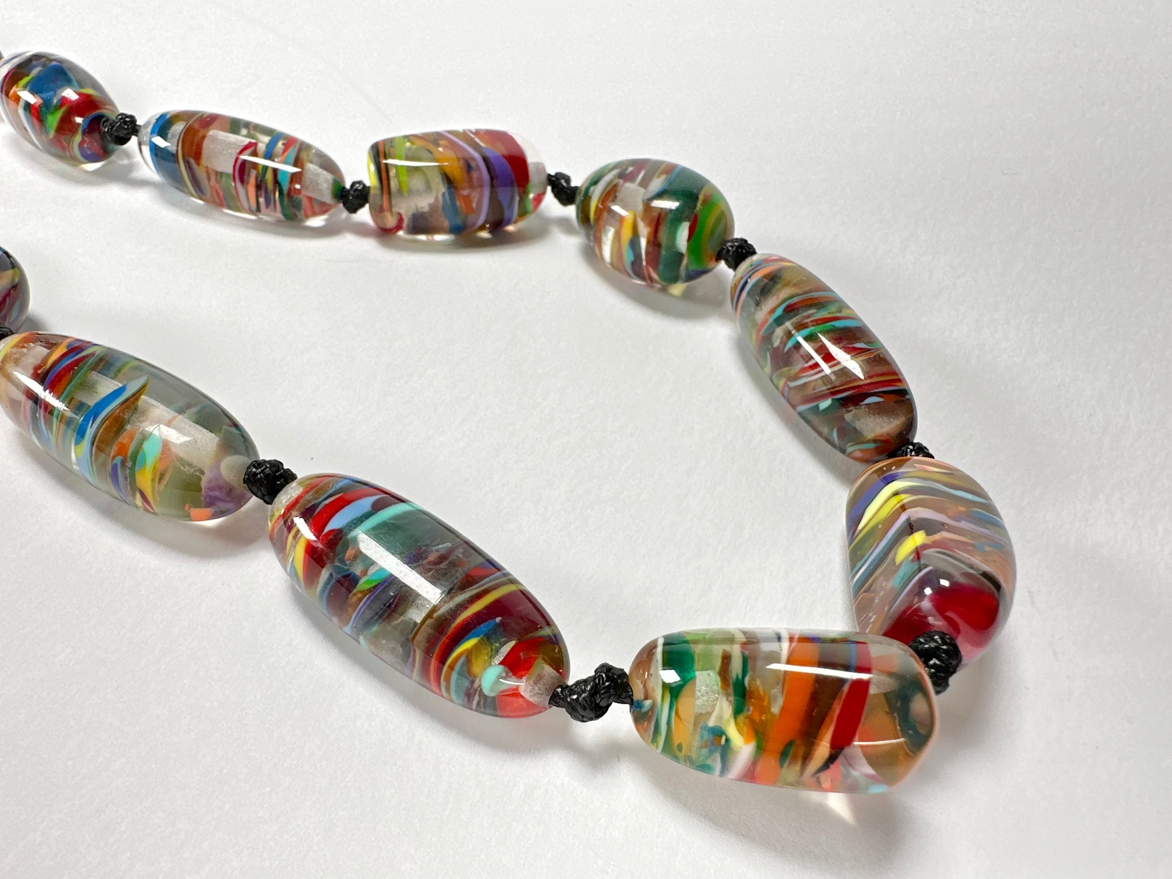 Sobral - Baru "Wave" Resin Necklace ( 005327 )