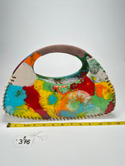 Sobral - Multi-Colour "Retro " Pollock Resin Handbag ( 005315 )