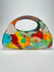 Sobral - Multi-Colour "Retro " Pollock Resin Handbag ( 005315 )