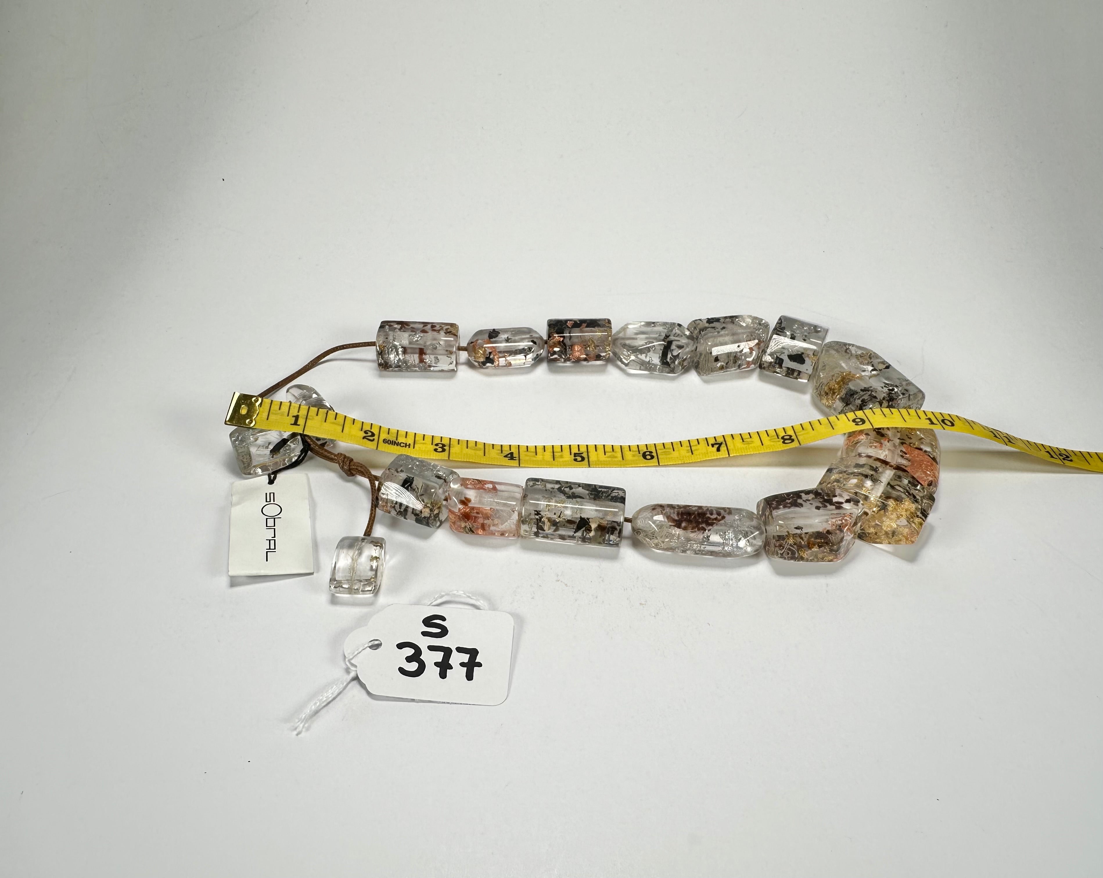 Sobral - Minas Gerais "Betim" Resin Necklace ( 005403 )