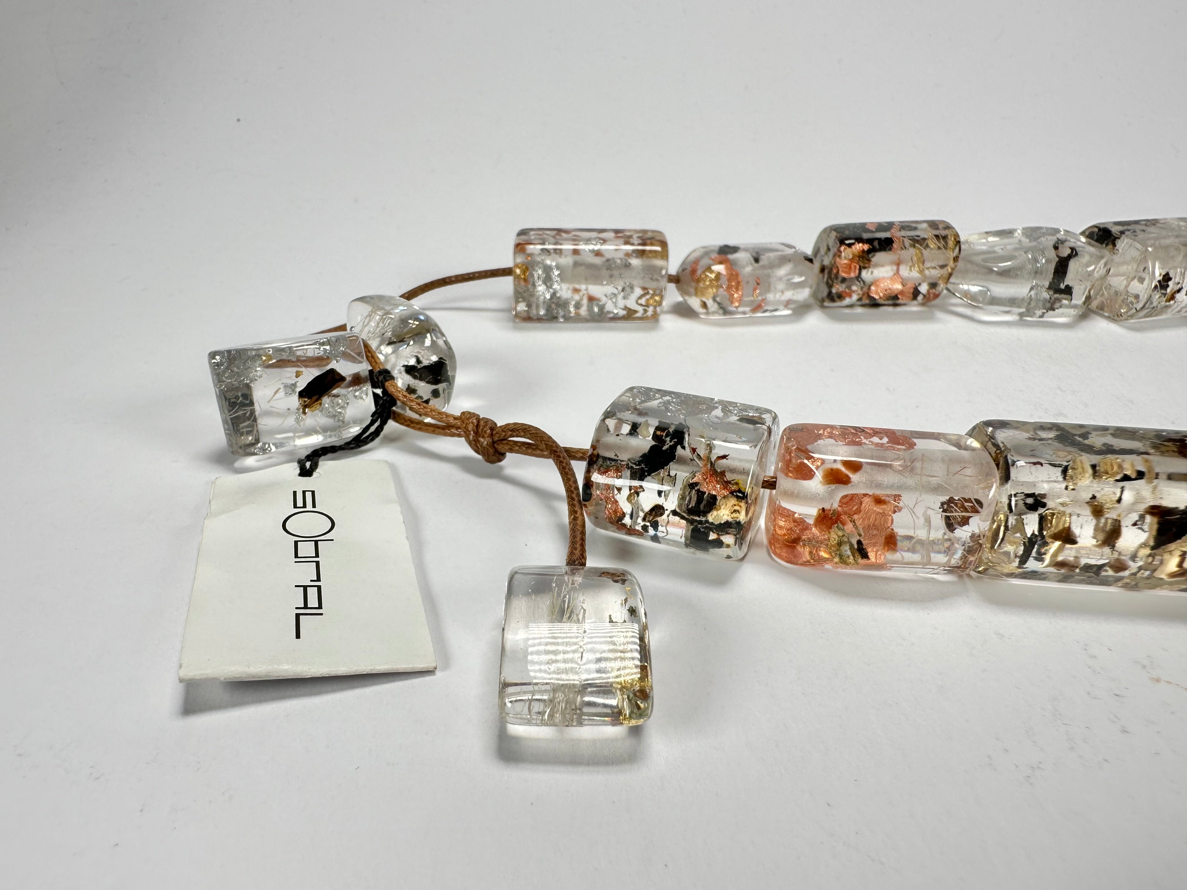 Sobral - Minas Gerais "Betim" Resin Necklace ( 005403 )