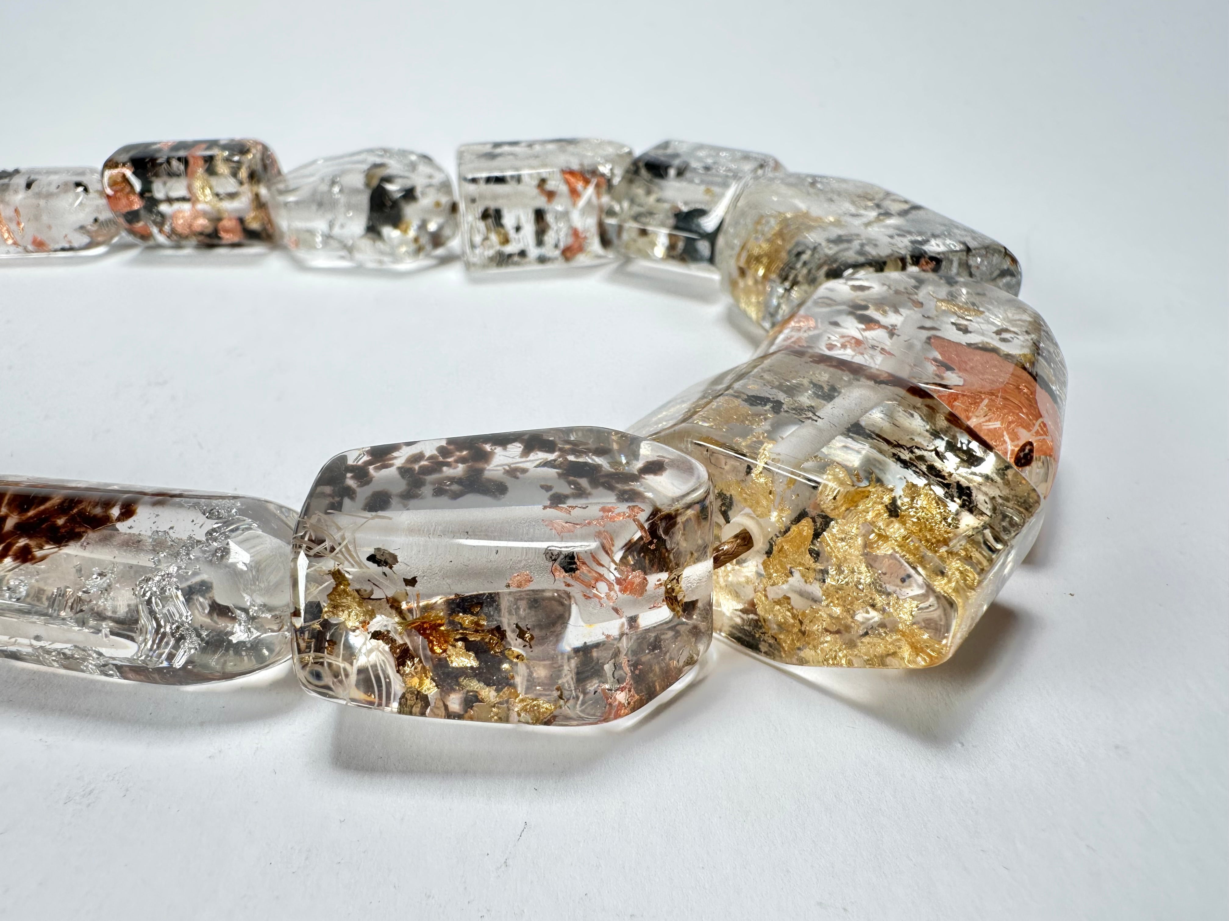 Sobral - Minas Gerais "Betim" Resin Necklace ( 005403 )