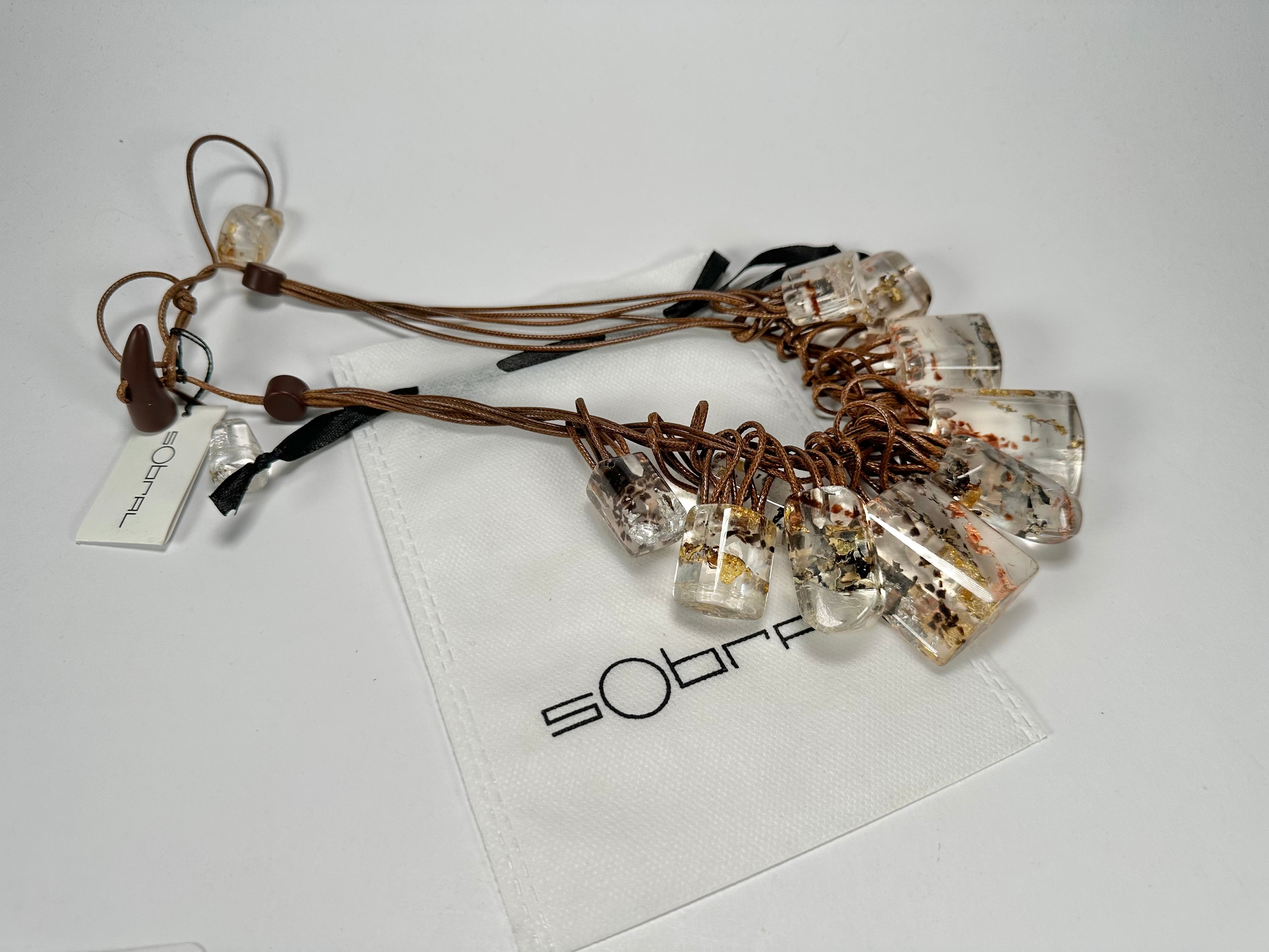 Sobral - Minas Gerais "Diamantina" Resin Necklace ( 005405 )