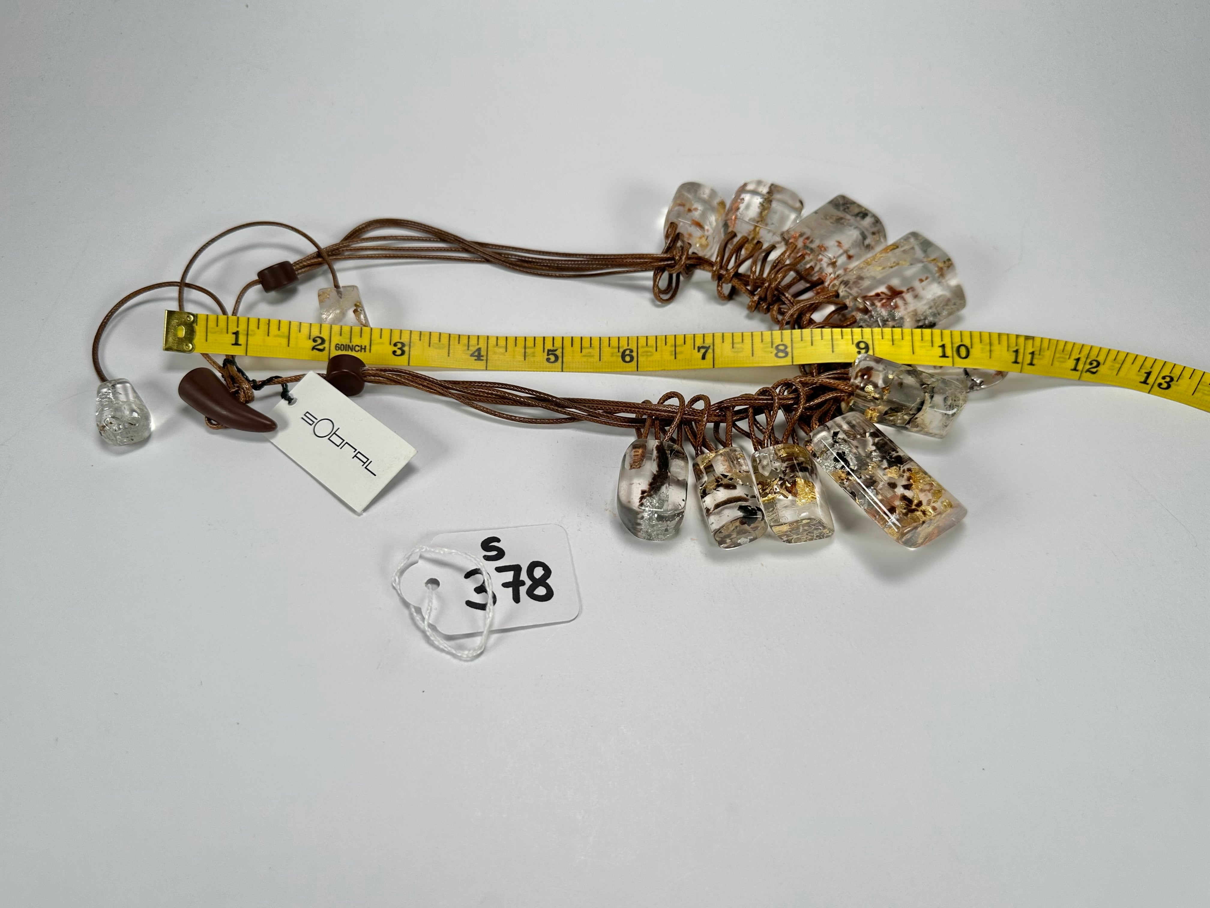 Sobral - Minas Gerais "Diamantina" Resin Necklace ( 005405 )