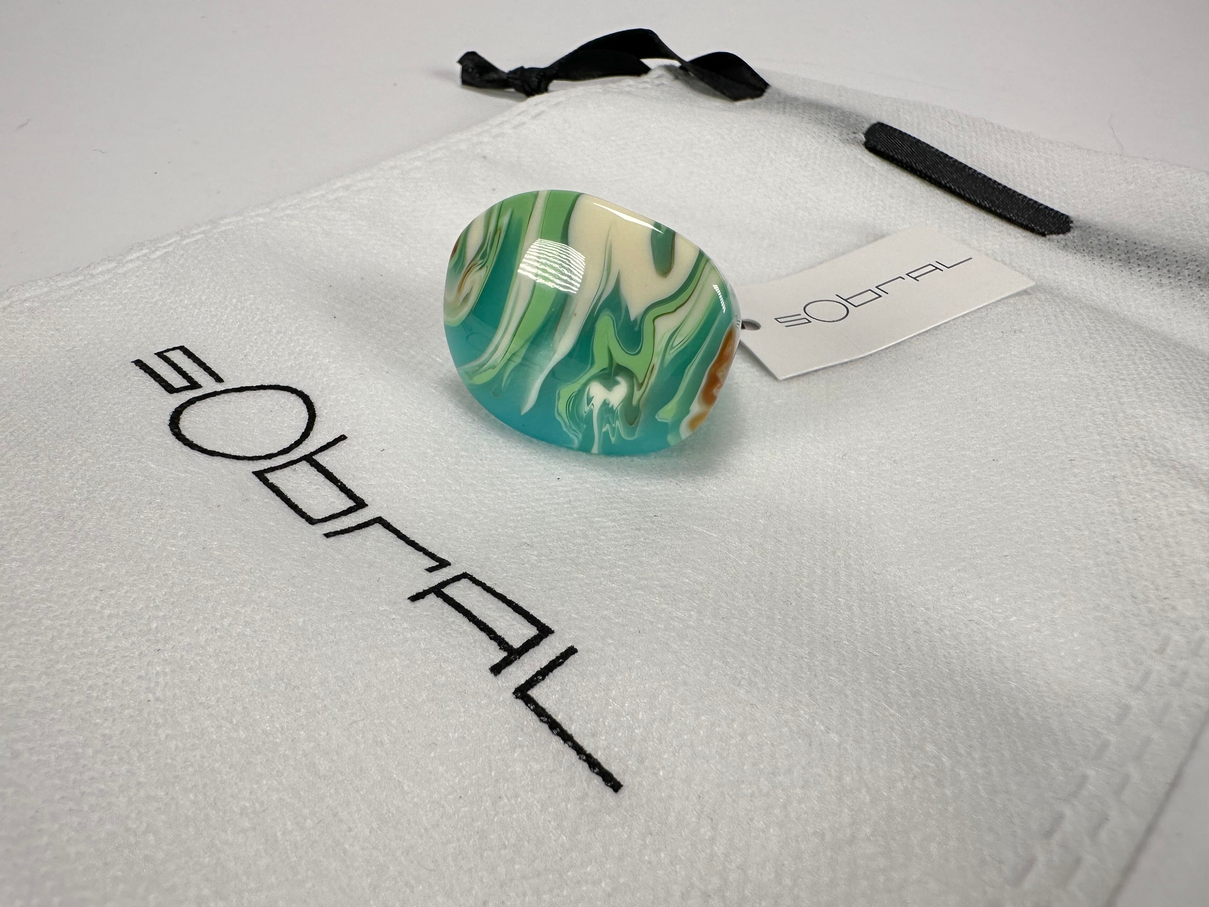 Sobral - Eteria "Mares" Resin Ring ( 005417 ) - Size UK P / US 7.5