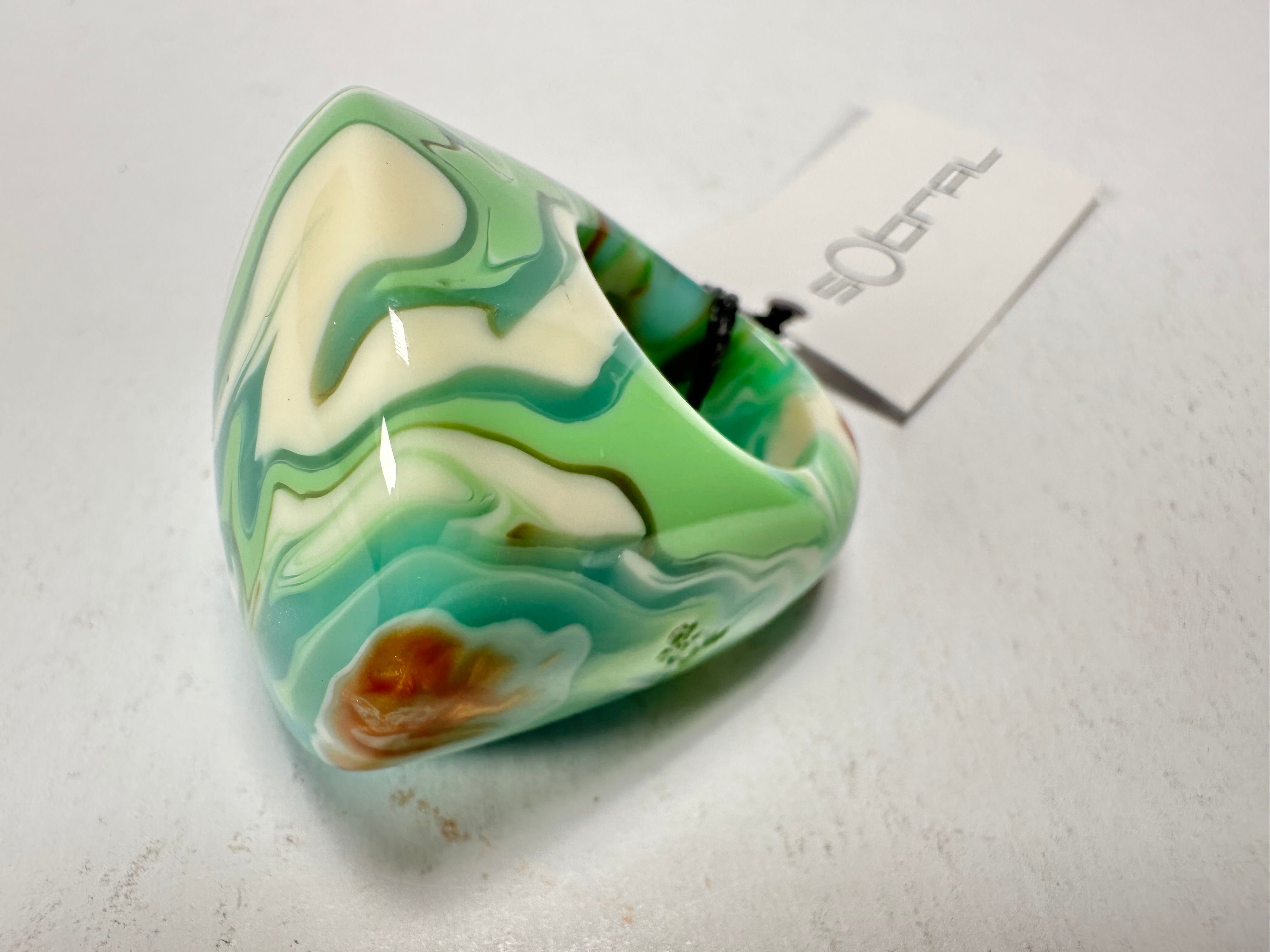 Sobral - Eteria "Mares" Resin Ring ( 005417 ) - Size UK P / US 7.5