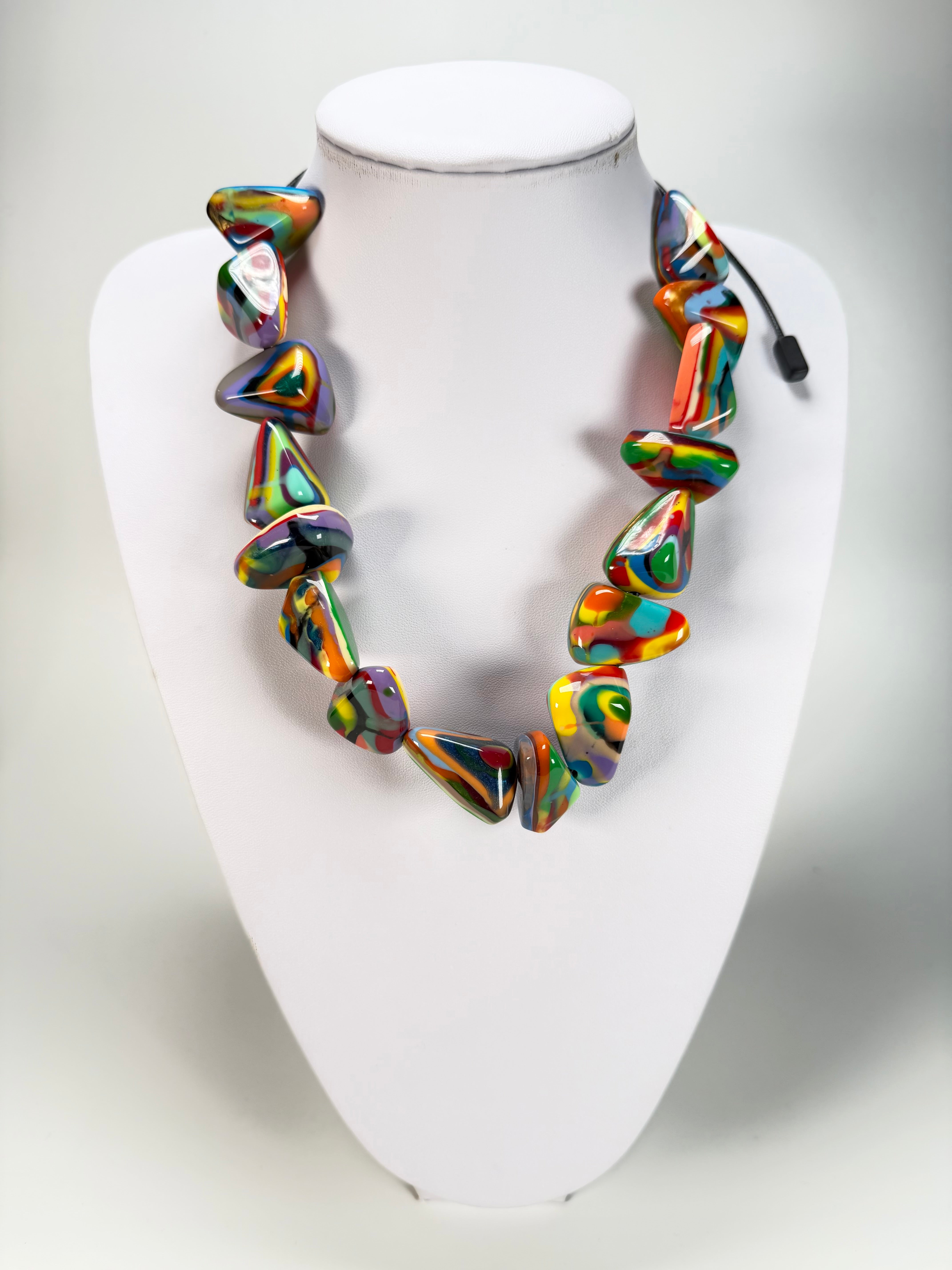 Sobral - Multi-Colour "Anton" Diamante Resin Necklace ( 003614 )