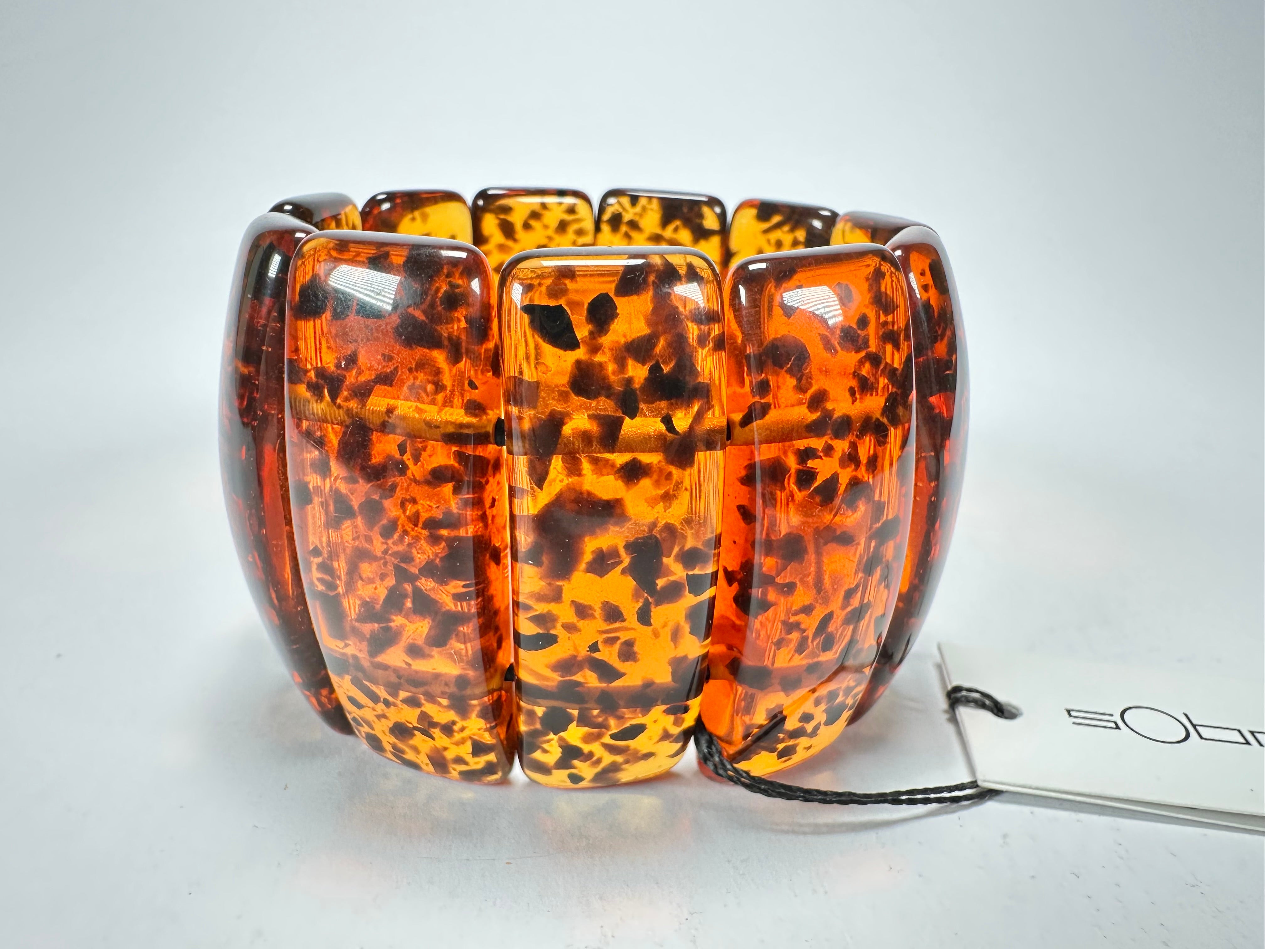 Sobral - Amber "Porcina Efeitors" Resin Bracelet ( 001544 )