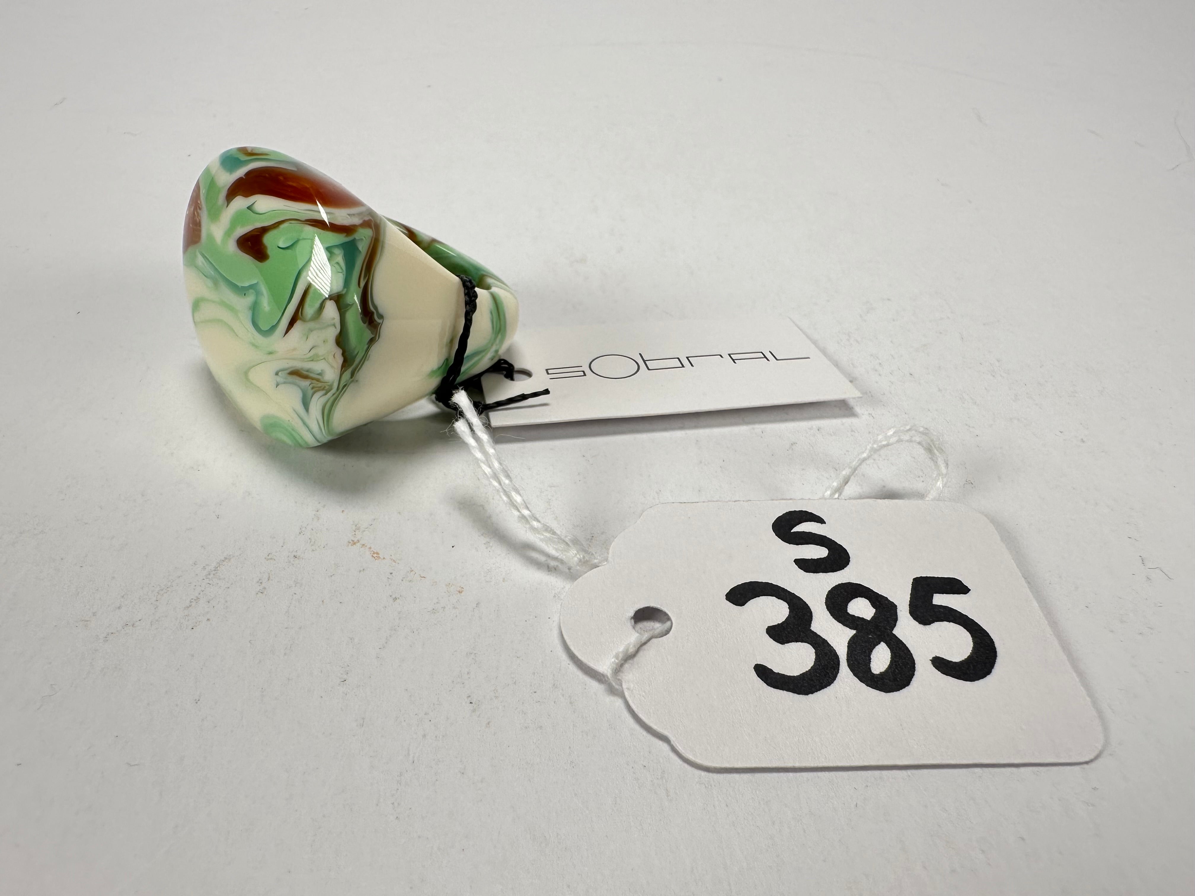 Sobral - Eteria "Mares" Resin Ring ( 005417 ) - Size UK S / US 9