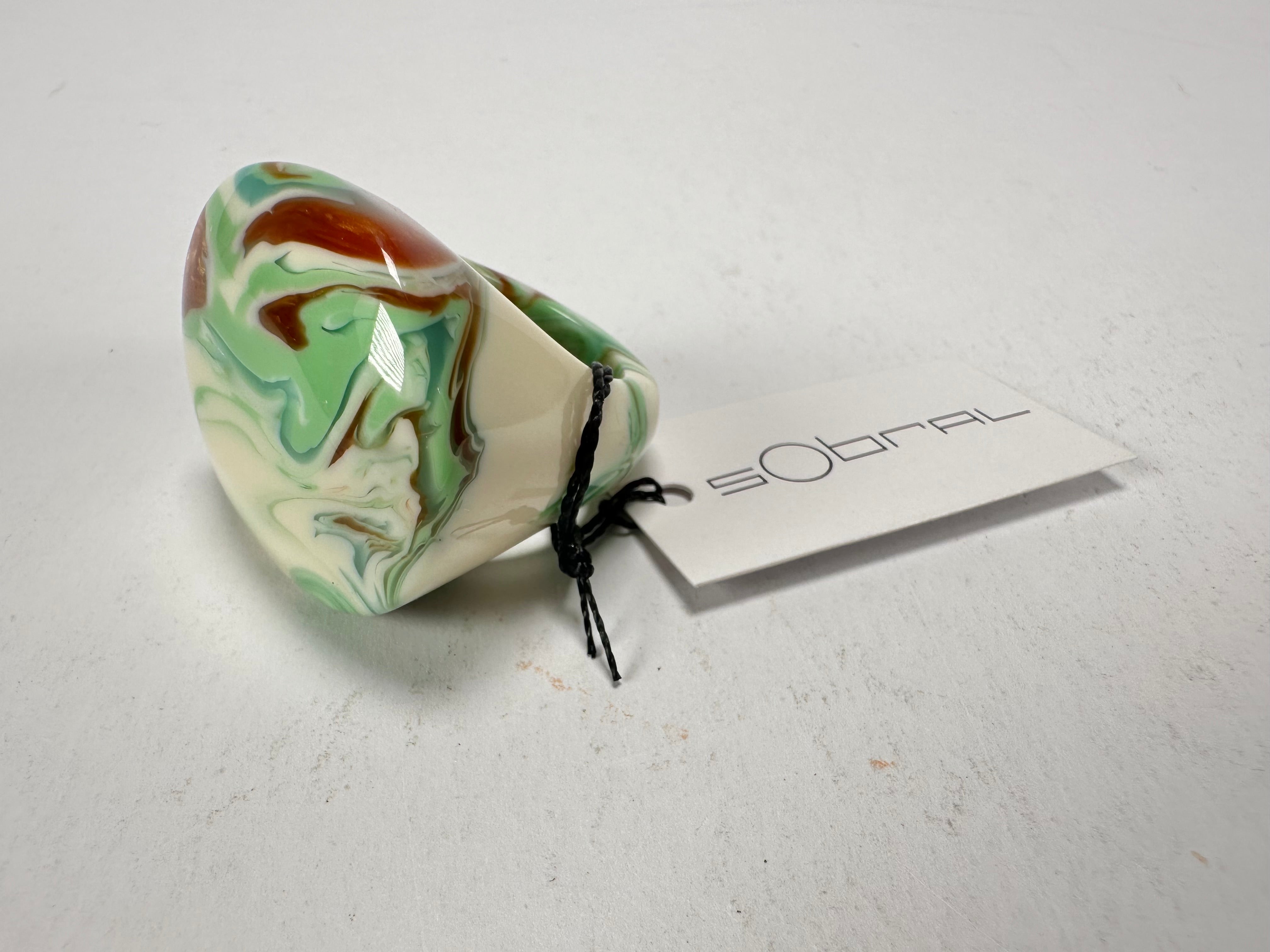 Sobral - Eteria "Mares" Resin Ring ( 005417 ) - Size UK S / US 9